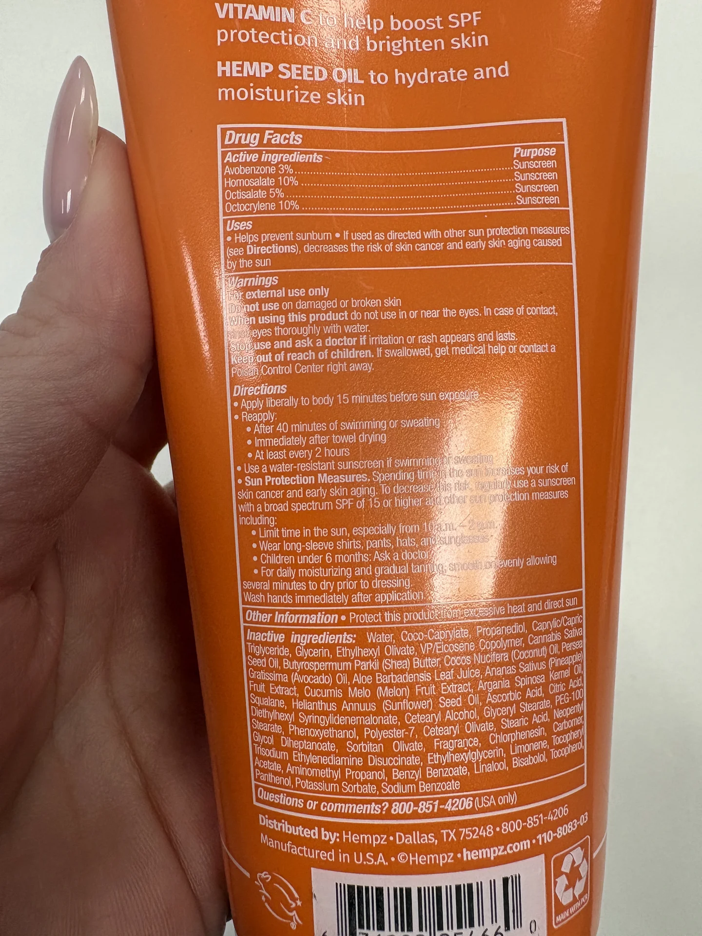 Лосьон hempz 50spf - миниатюра 3