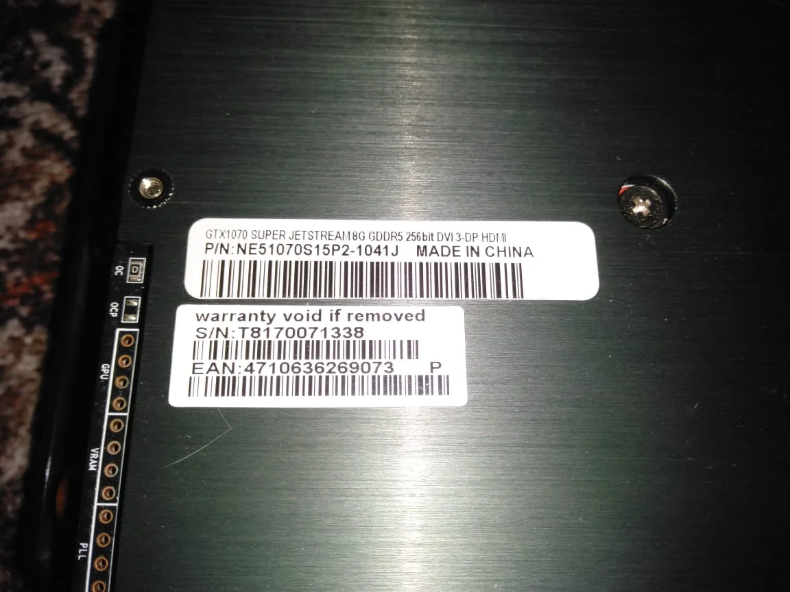 GeForce GTX 1070 SUPER JETSTREAM 8 GB - миниатюра 3