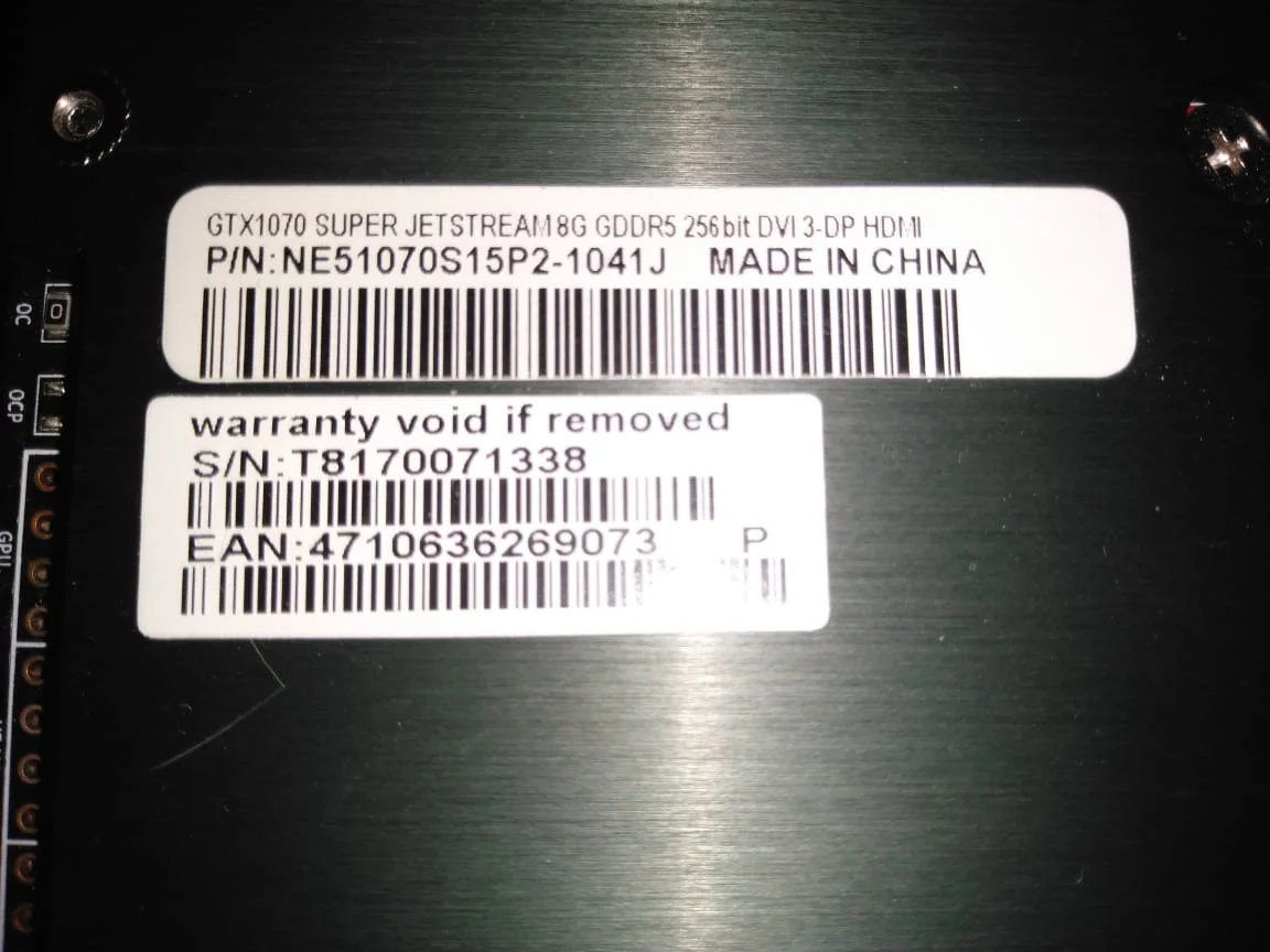 GeForce GTX 1070 SUPER JETSTREAM 8 GB - миниатюра 4
