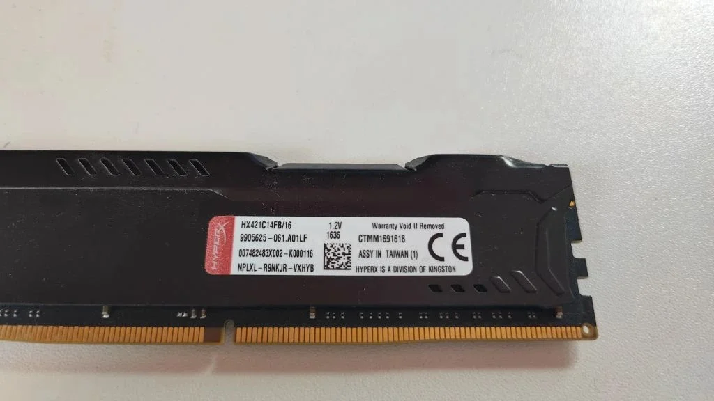 Kingston HyperX Fury Black HX421C14FB/16 DDR4 16ГБ 2133МГц CL14 - миниатюра 2