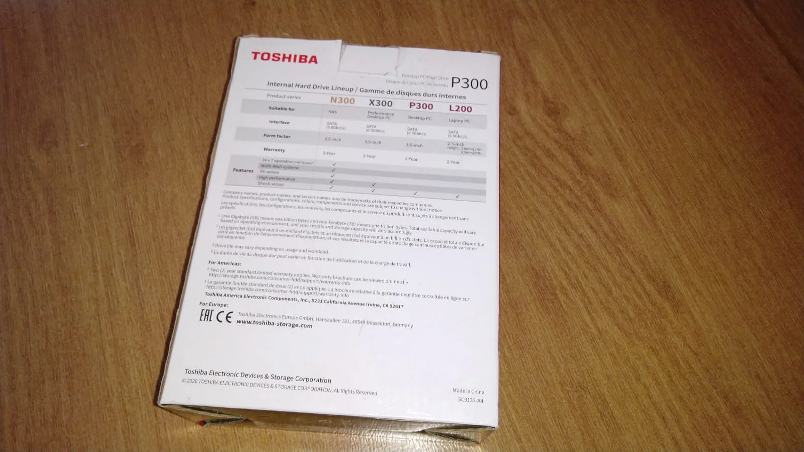 6 ТБ Жесткий диск Toshiba P300 HDWD260UZSVA - миниатюра 7
