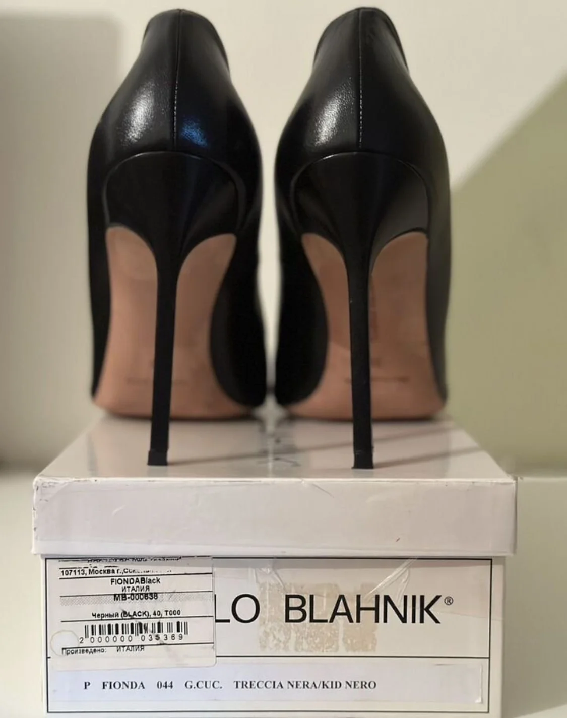 MANOLO BLANHIK P FIONDA 044 лодочки, оригинал - миниатюра 2