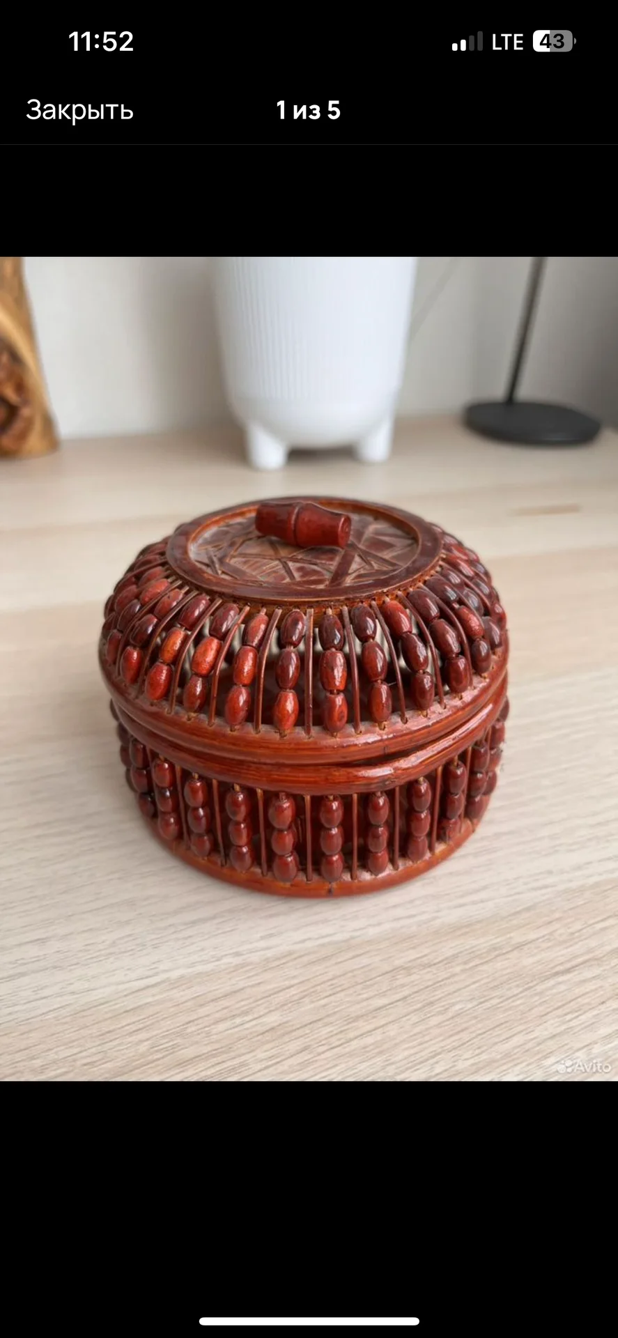 Шкатулка из дерева
