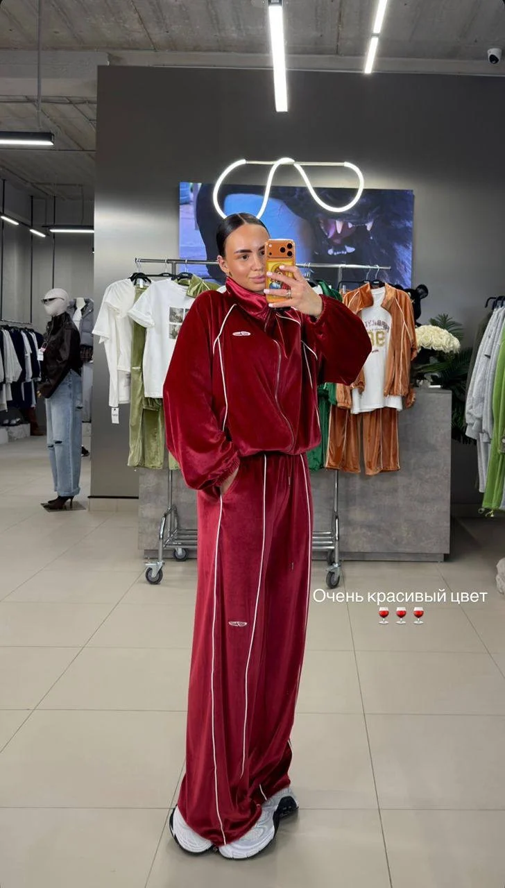Велюровый костюм ONE size хит продаж - миниатюра 7