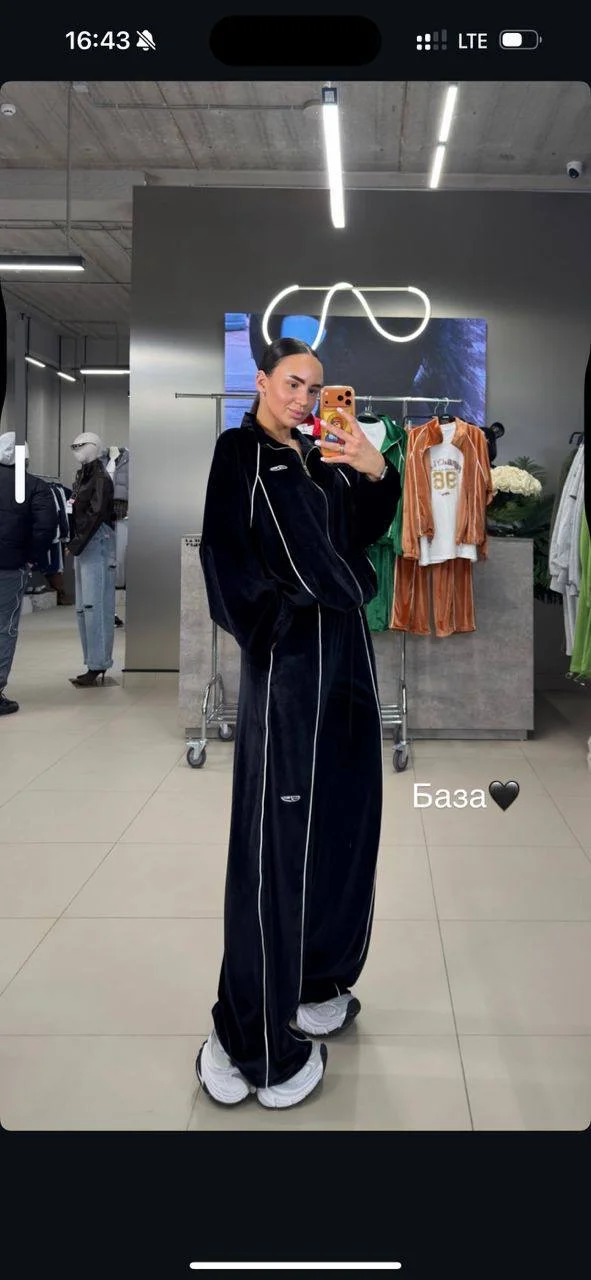 Велюровый костюм ONE size хит продаж - миниатюра 8