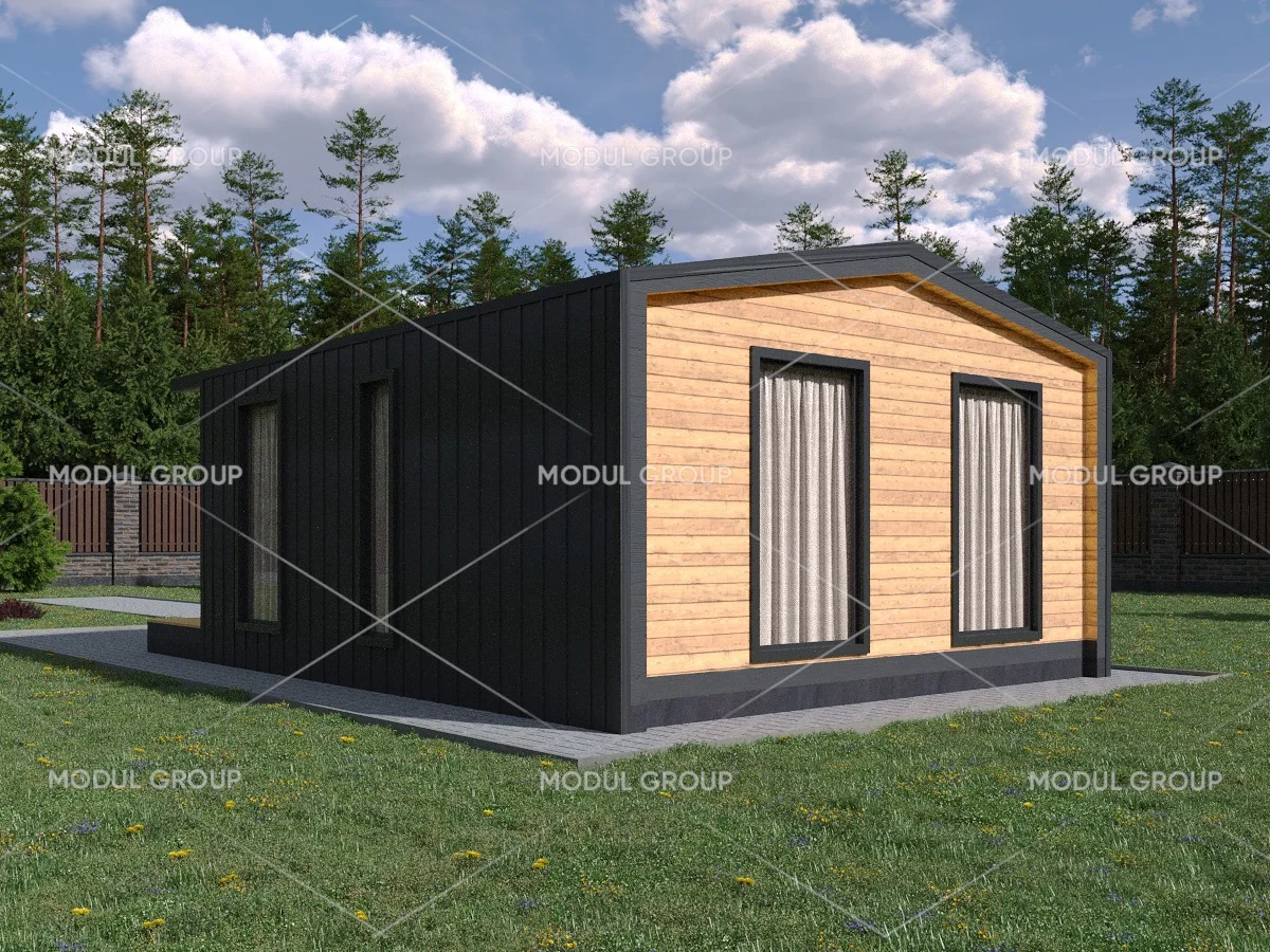 Модульный дом в стиле барн - миниатюра 2
