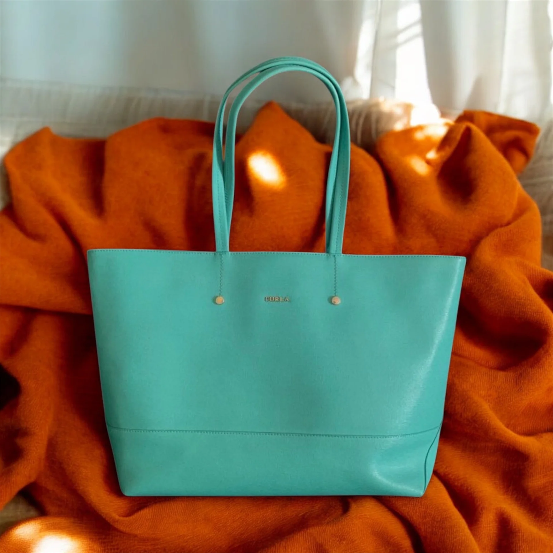 Сумка натуральная кожа Furla - миниатюра 7