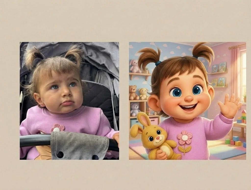 Мультфильм по фото в подарок Pixar, Disney, AI - миниатюра 5