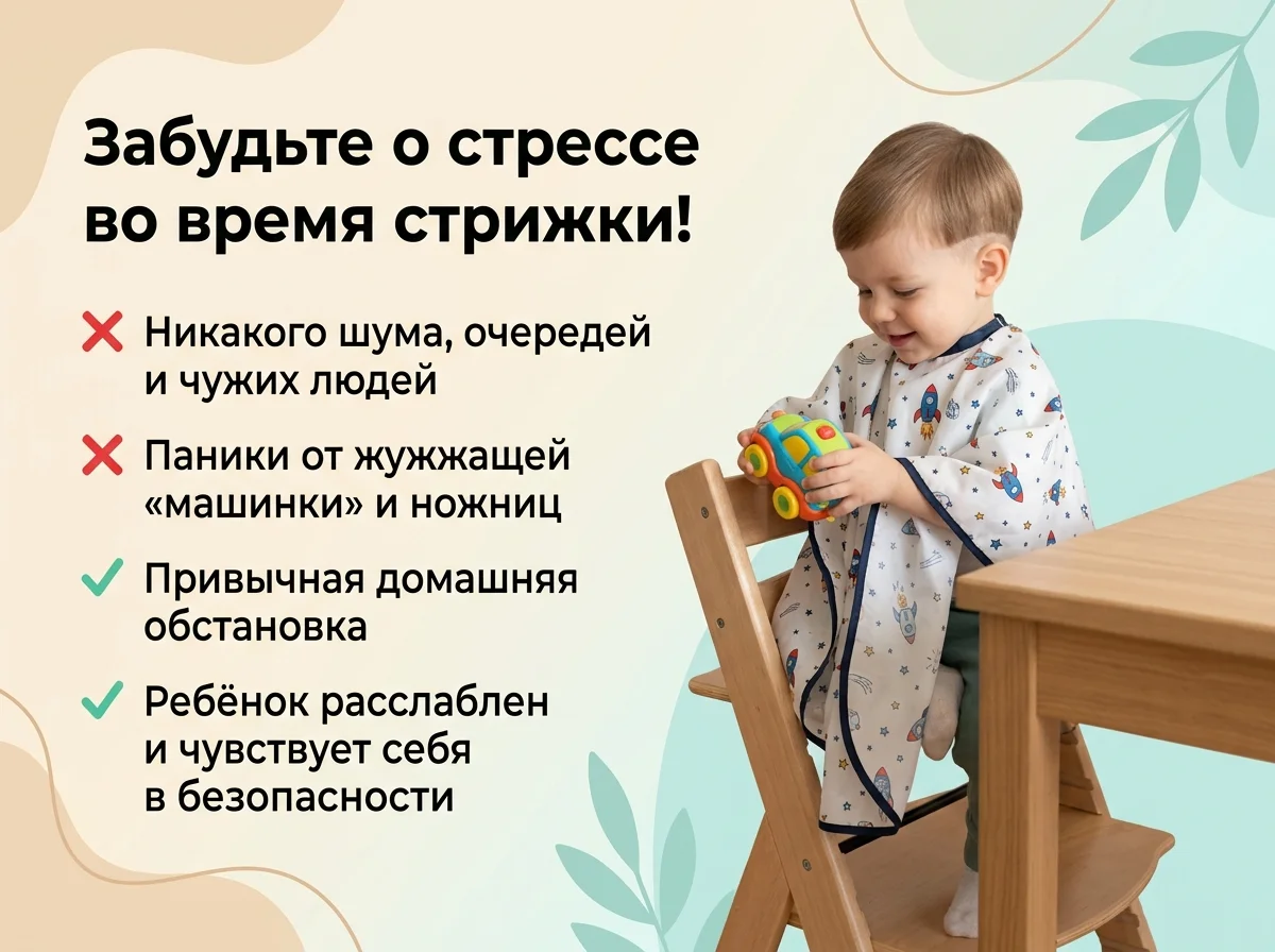 Детский парикмахер на дом 0+ - миниатюра 2