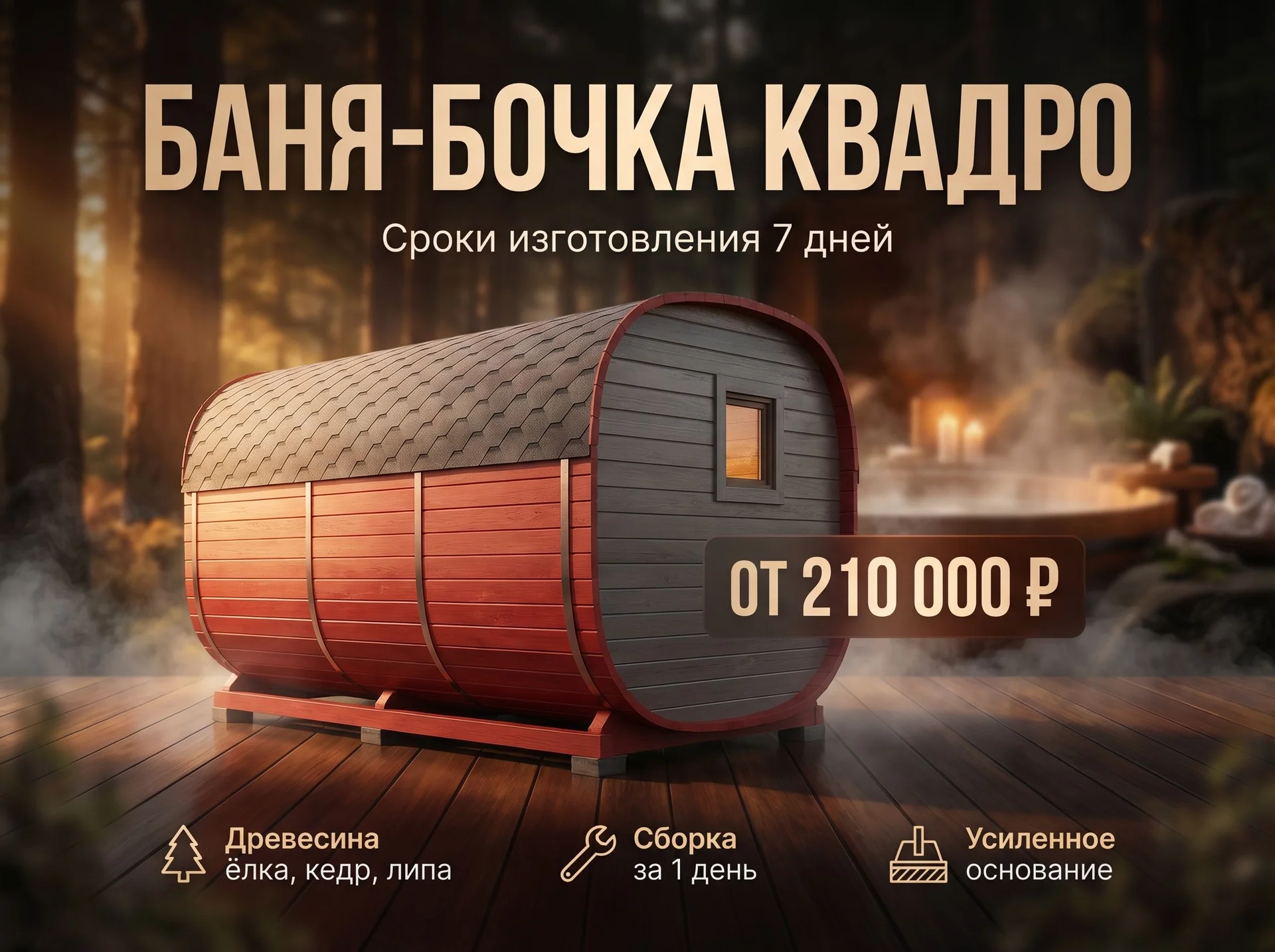 Баня-бочка - изображение 1