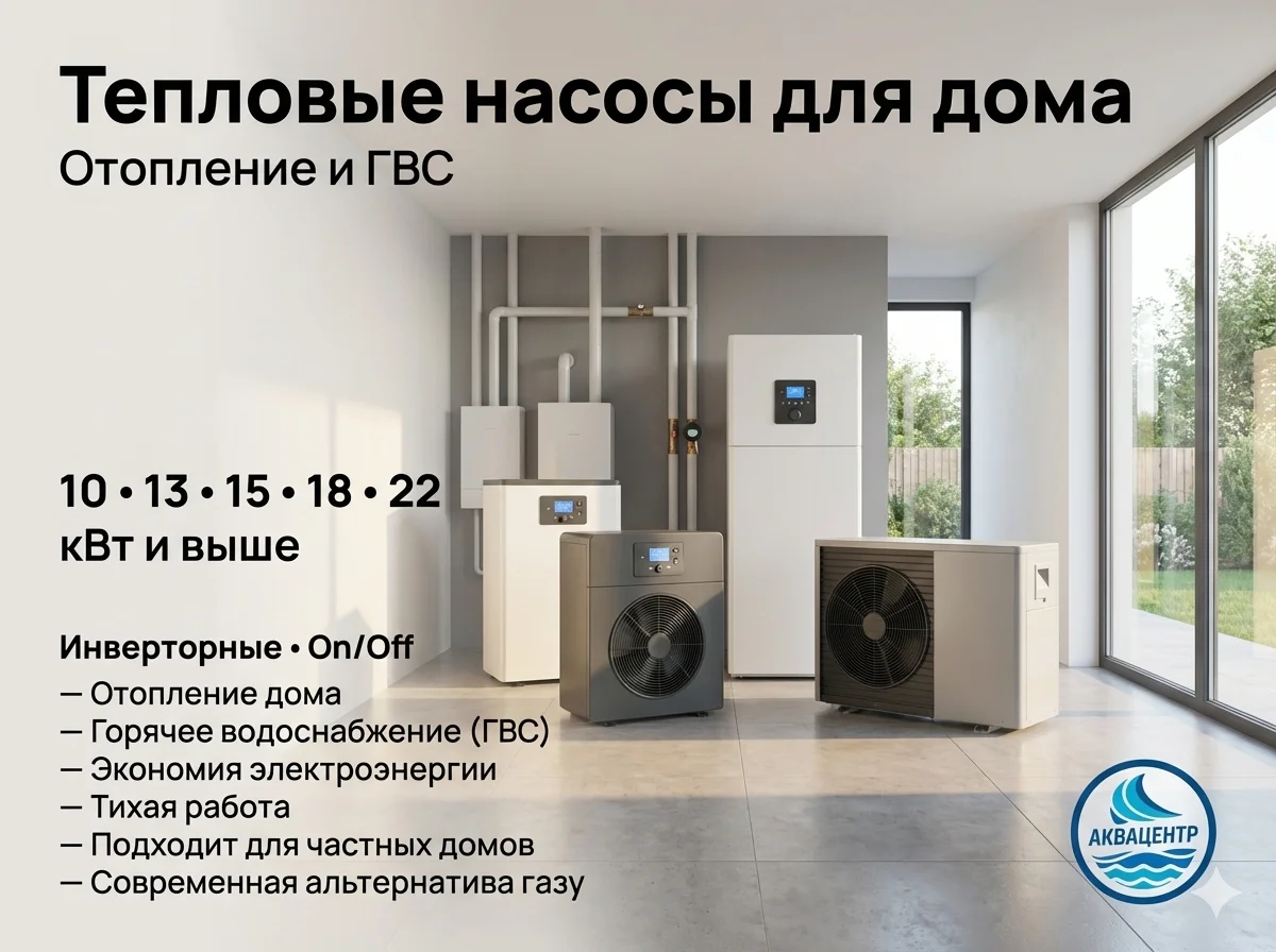 Тепловые насосы для бассейна любой мощности - миниатюра 4