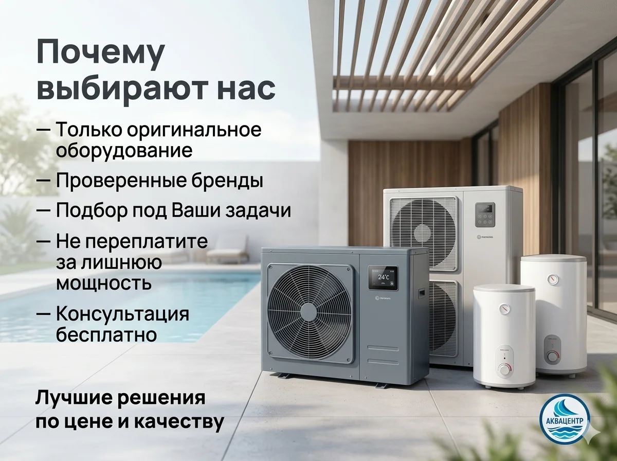Тепловые насосы для бассейна любой мощности - миниатюра 8
