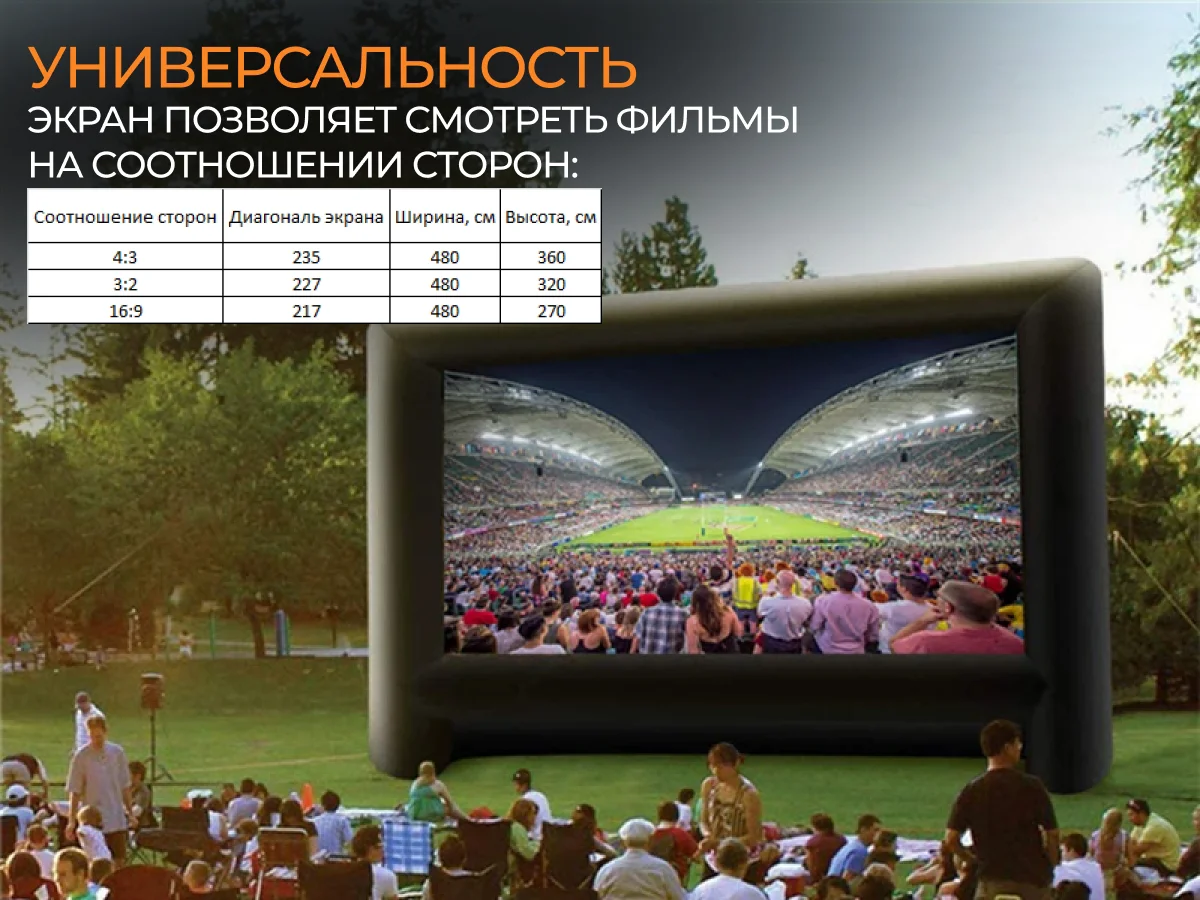 Надувной экран для проектора - миниатюра 5