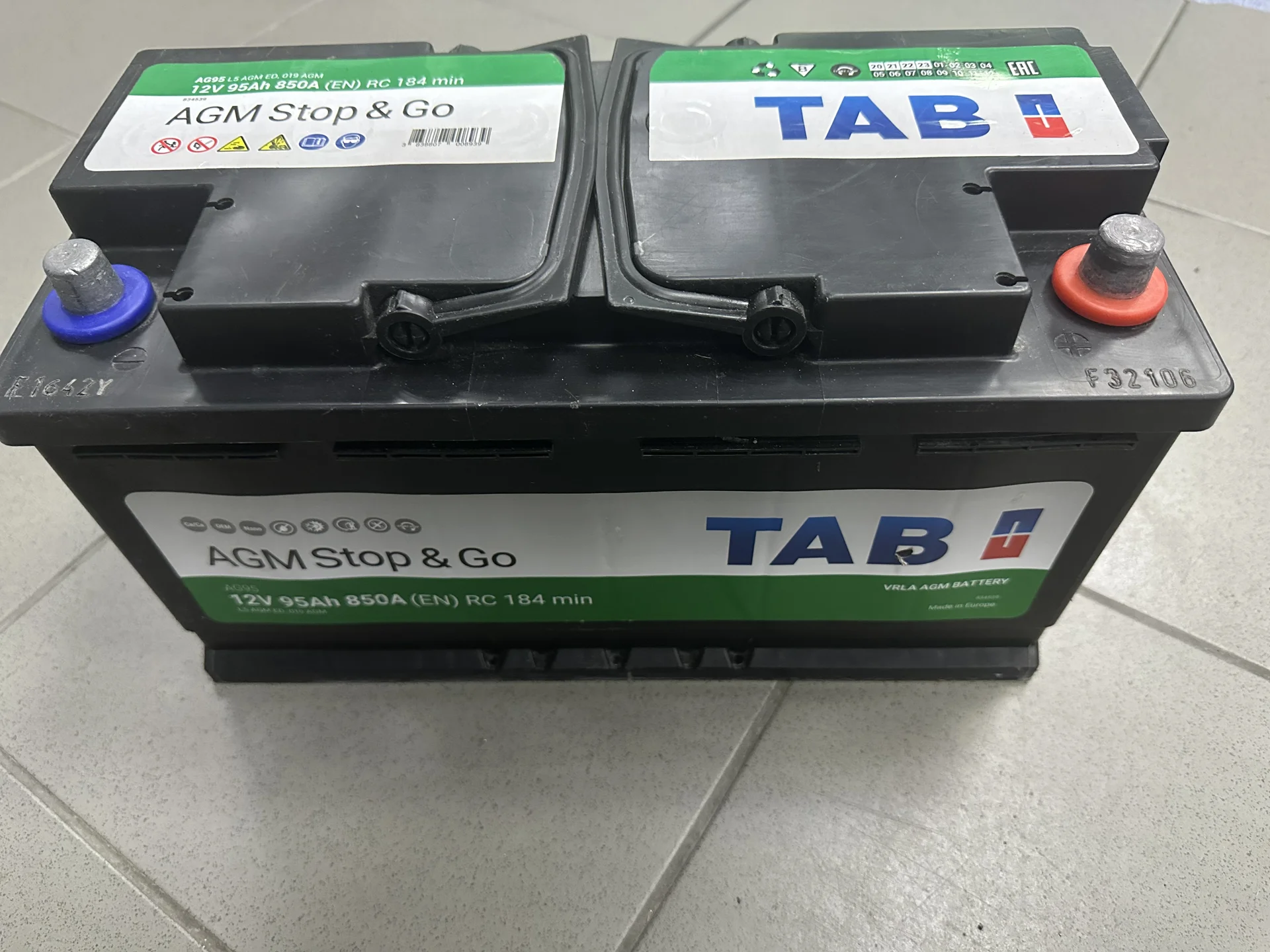 Аккумулятор 95 ач agm TAB - изображение 1