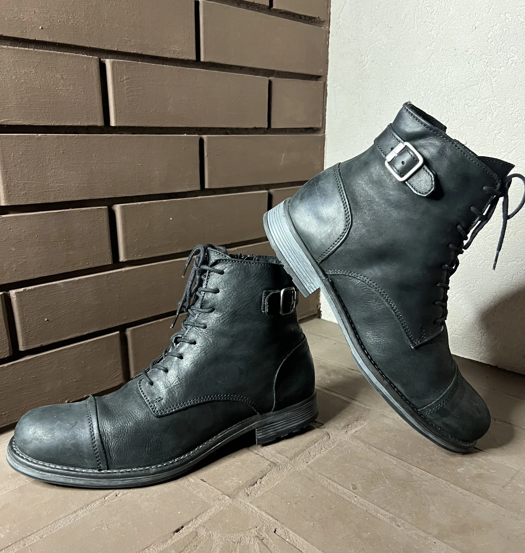 Кожаные сапоги (44) Jack&Jones (Португалия) - миниатюра 2