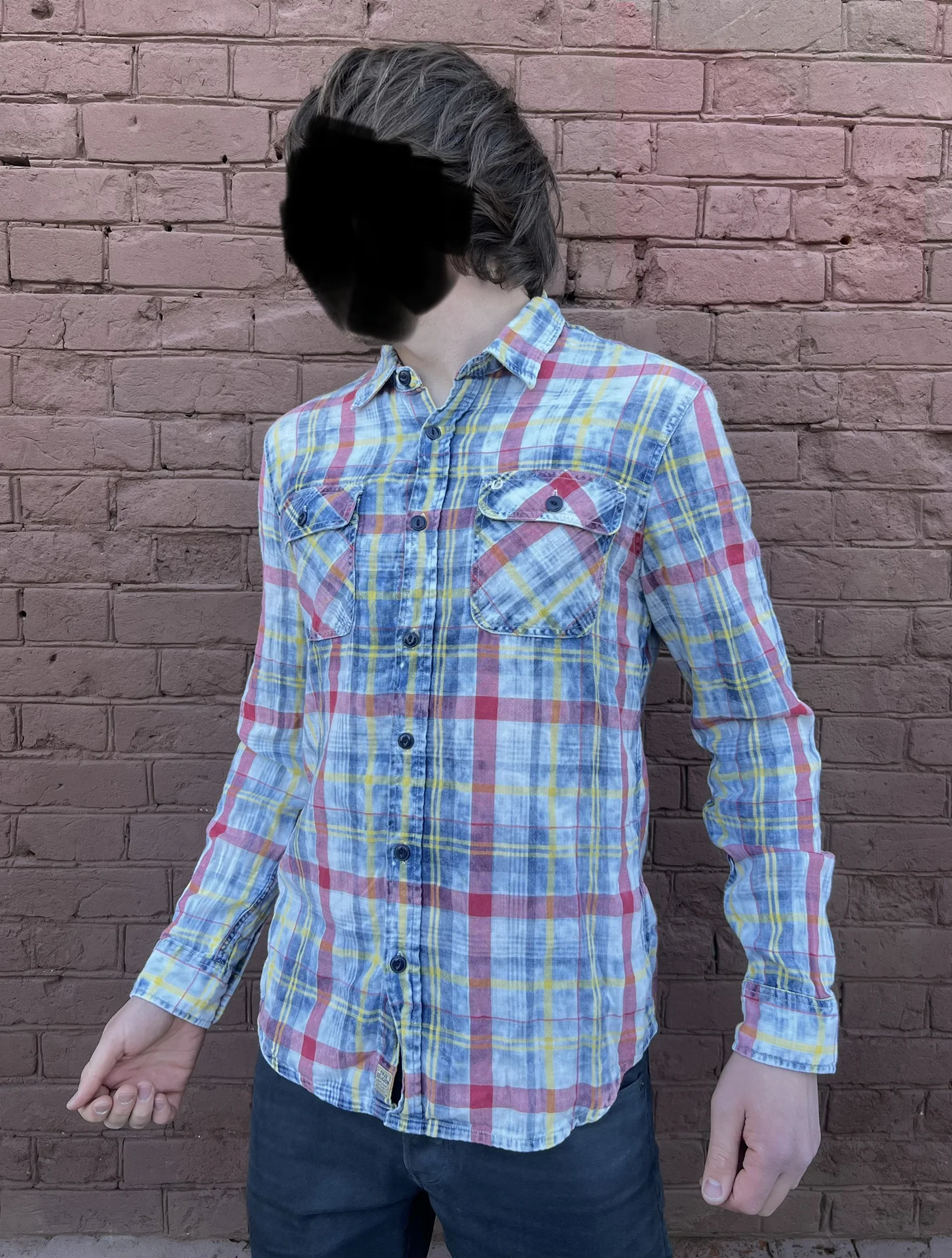 Клетчатая рубашка (50/L) True Religion - миниатюра 2