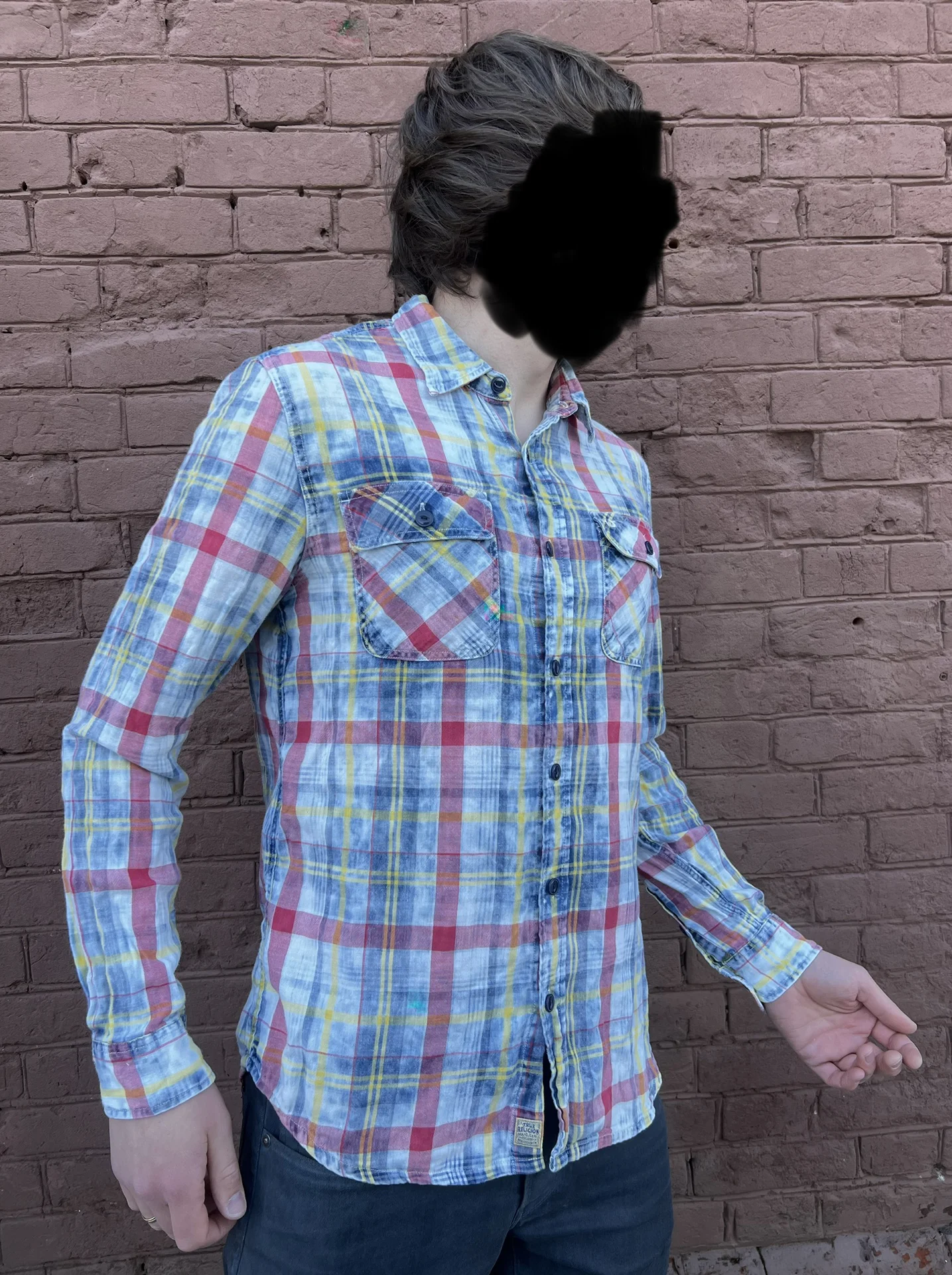 Клетчатая рубашка (50/L) True Religion - миниатюра 3
