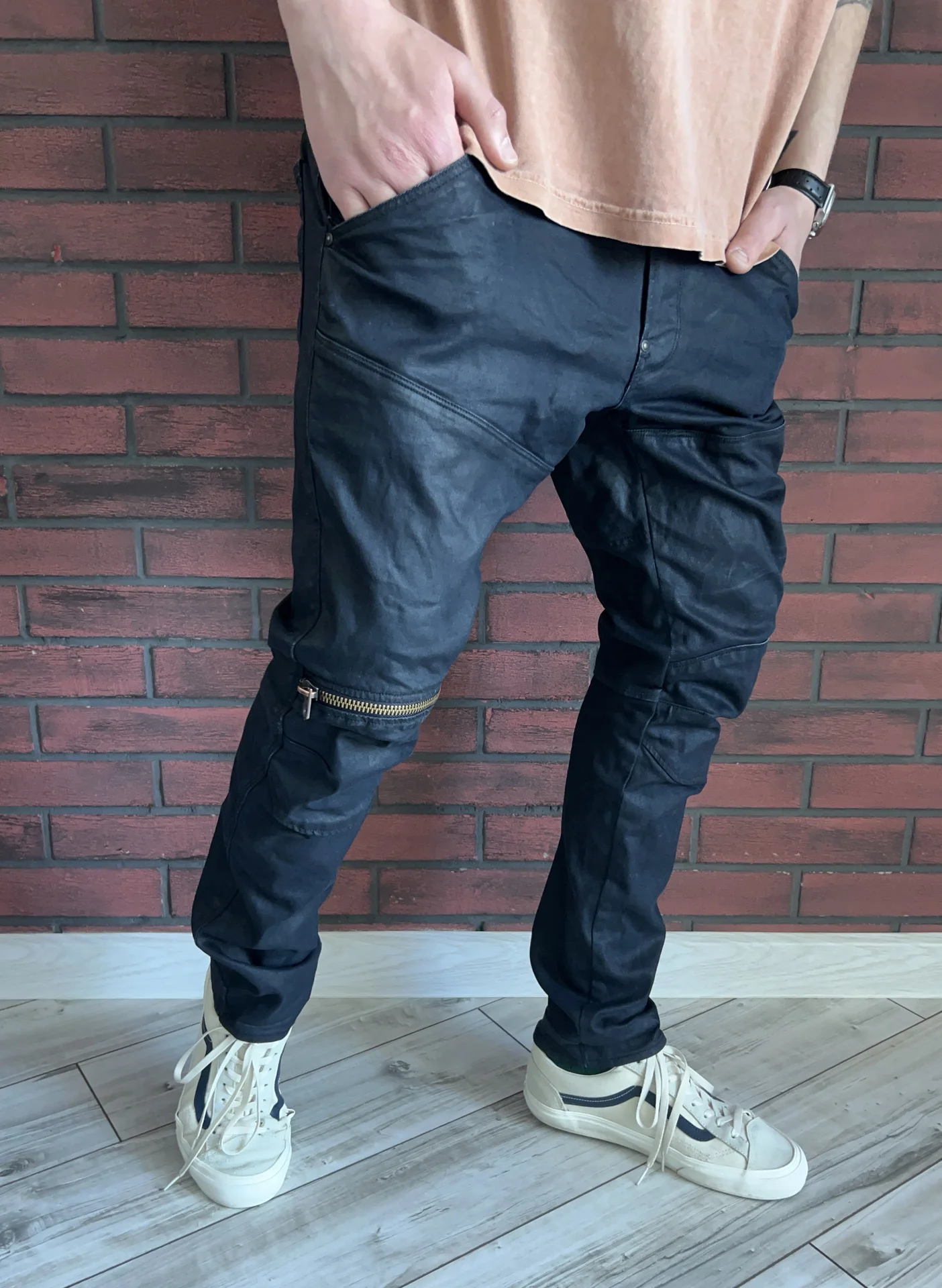 Джинсы G-Star Raw 5620 3D Zip Knee Super Slim - миниатюра 2