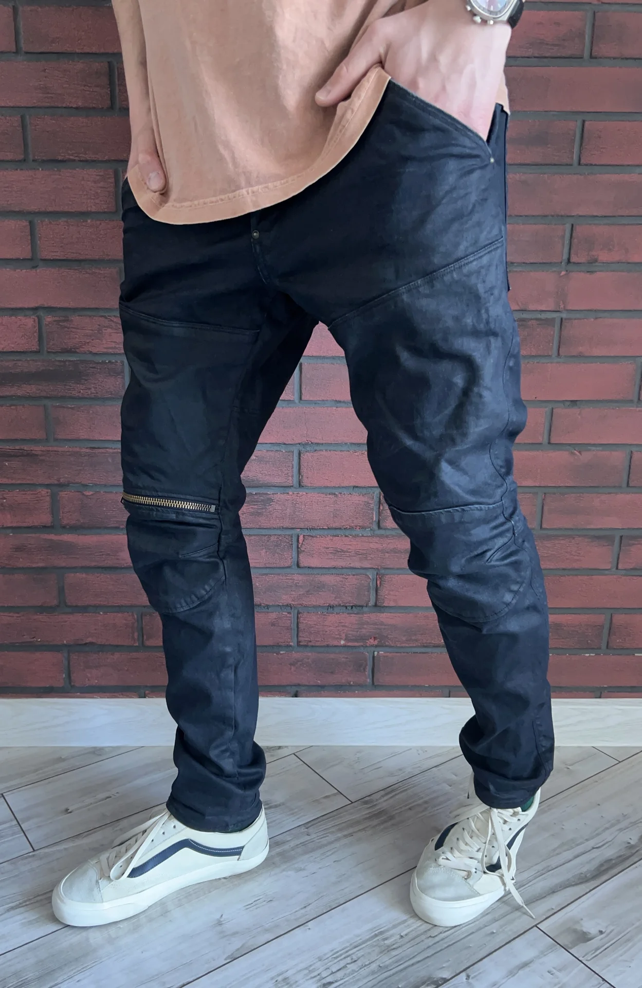Джинсы G-Star Raw 5620 3D Zip Knee Super Slim - миниатюра 3