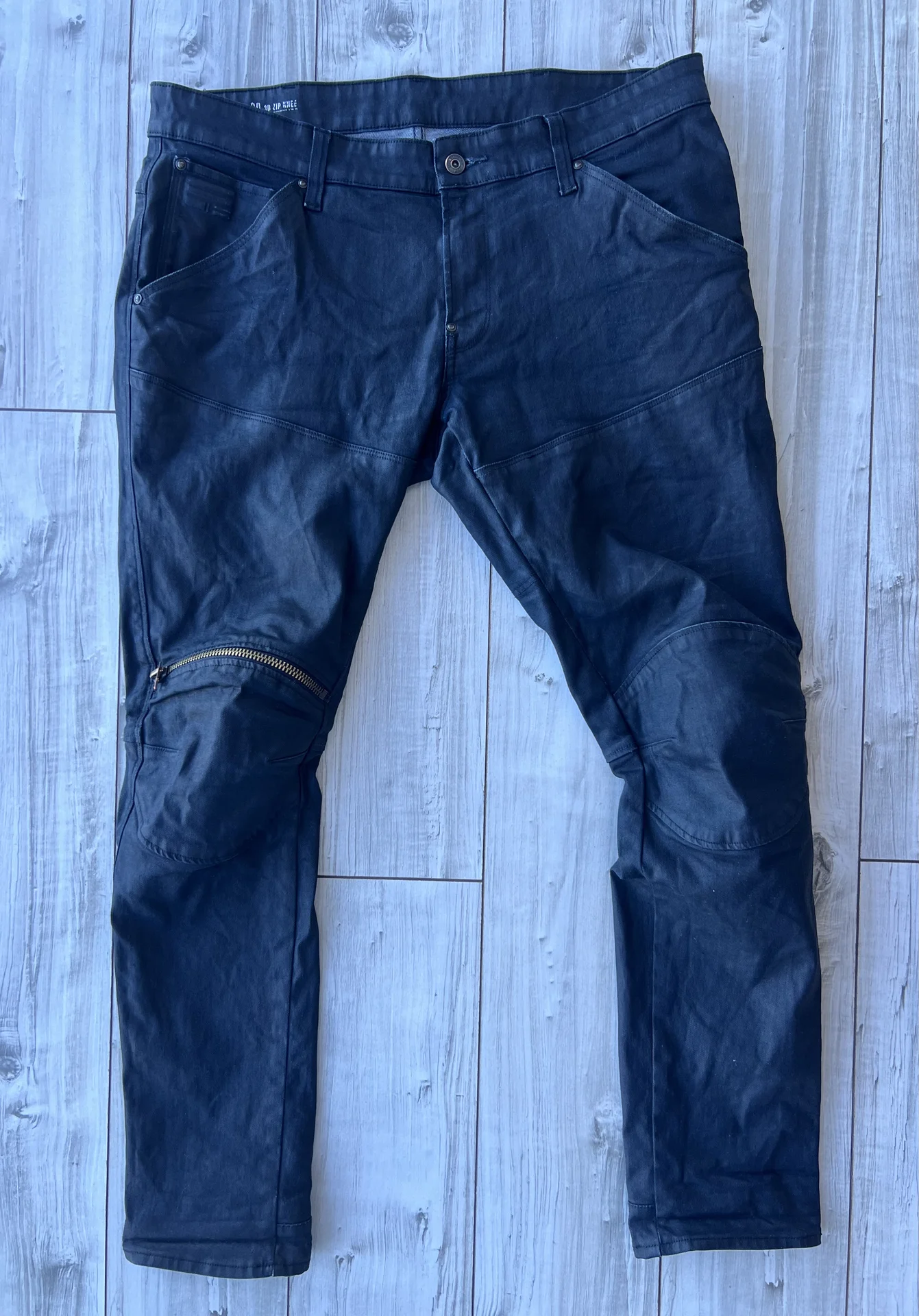 Джинсы G-Star Raw 5620 3D Zip Knee Super Slim - миниатюра 7
