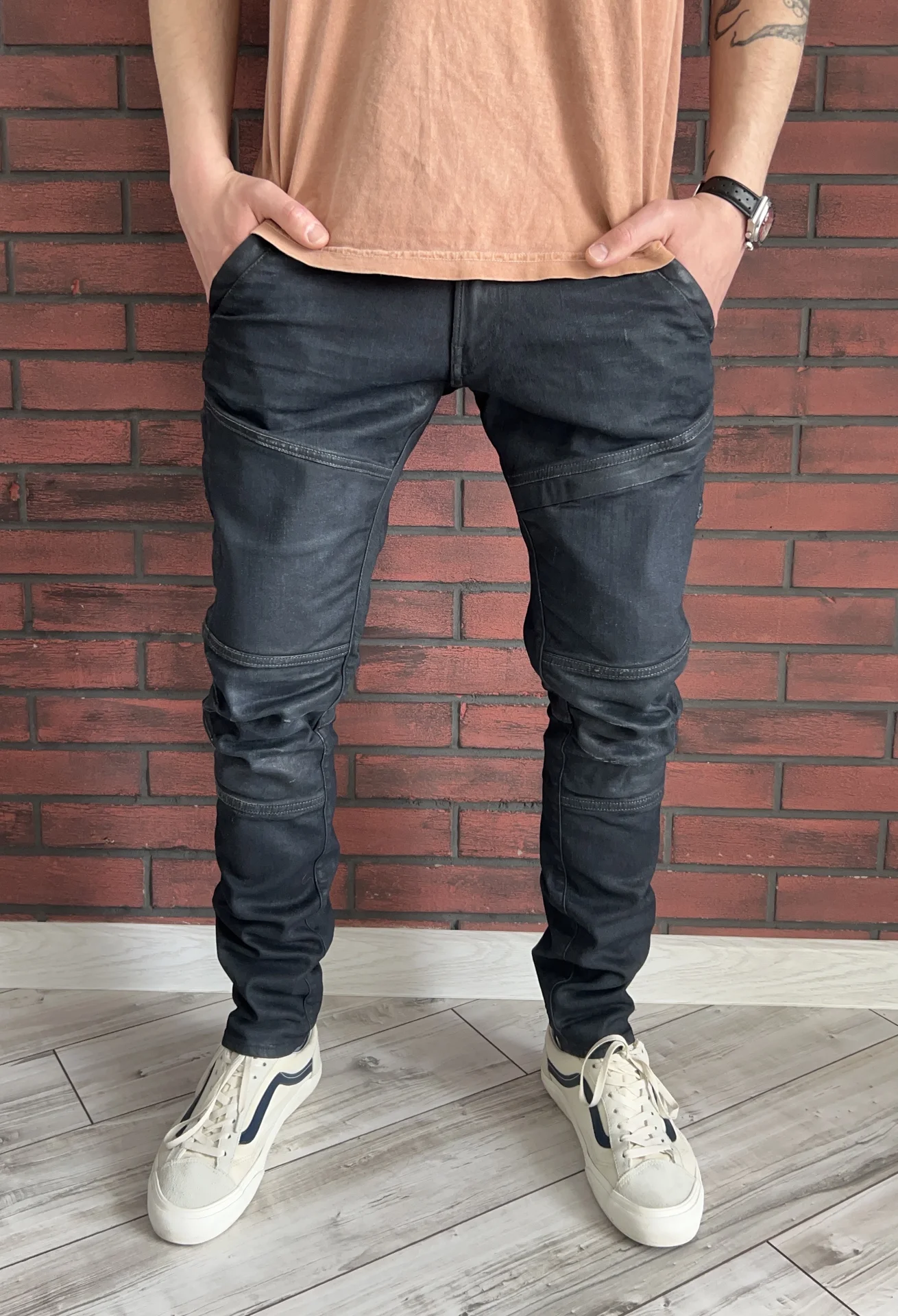Вощеные джинсы (W32/L32) G-Star Raw Rackam Skinny - изображение 1