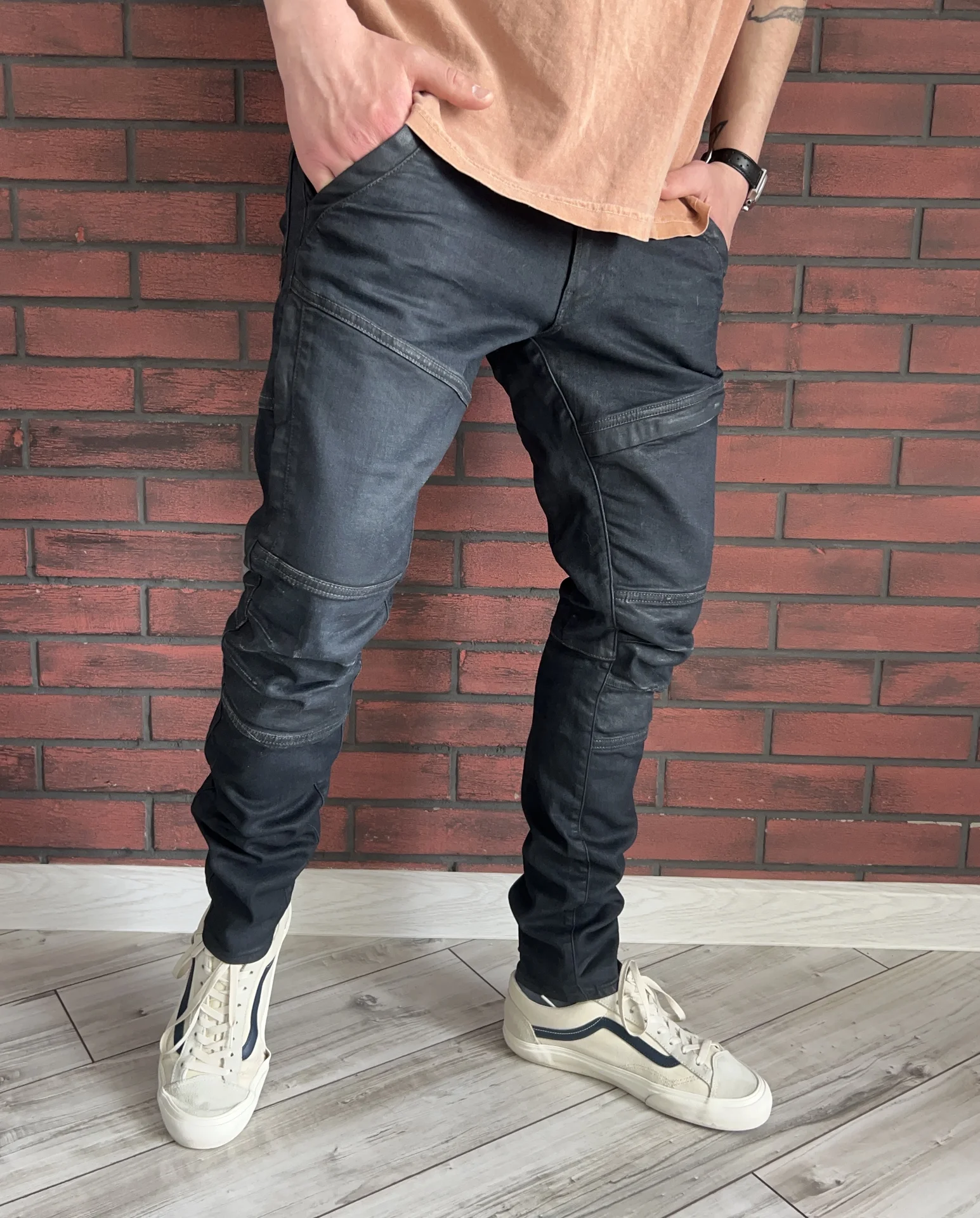 Вощеные джинсы (W32/L32) G-Star Raw Rackam Skinny - миниатюра 2