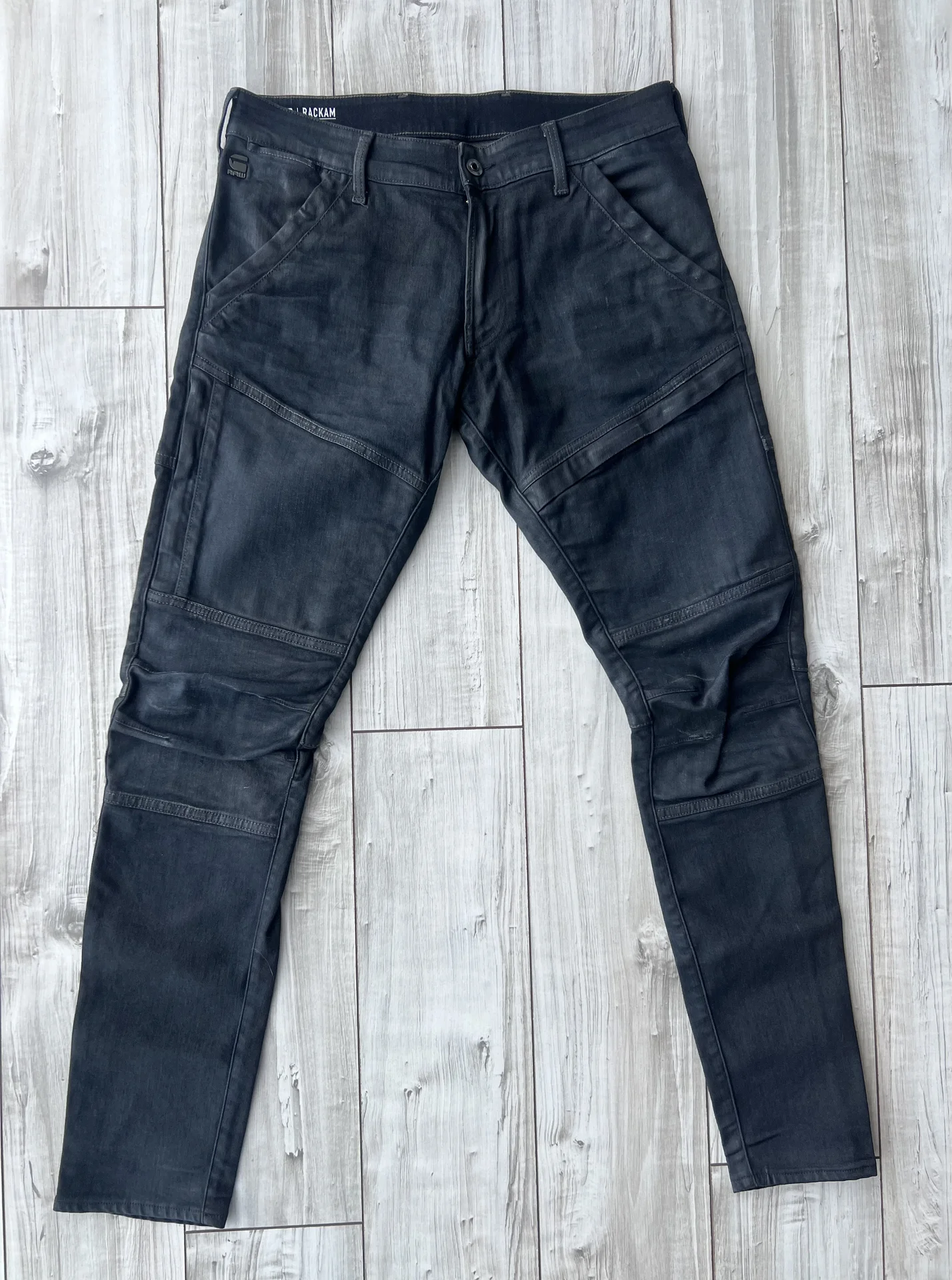 Вощеные джинсы (W32/L32) G-Star Raw Rackam Skinny - миниатюра 7