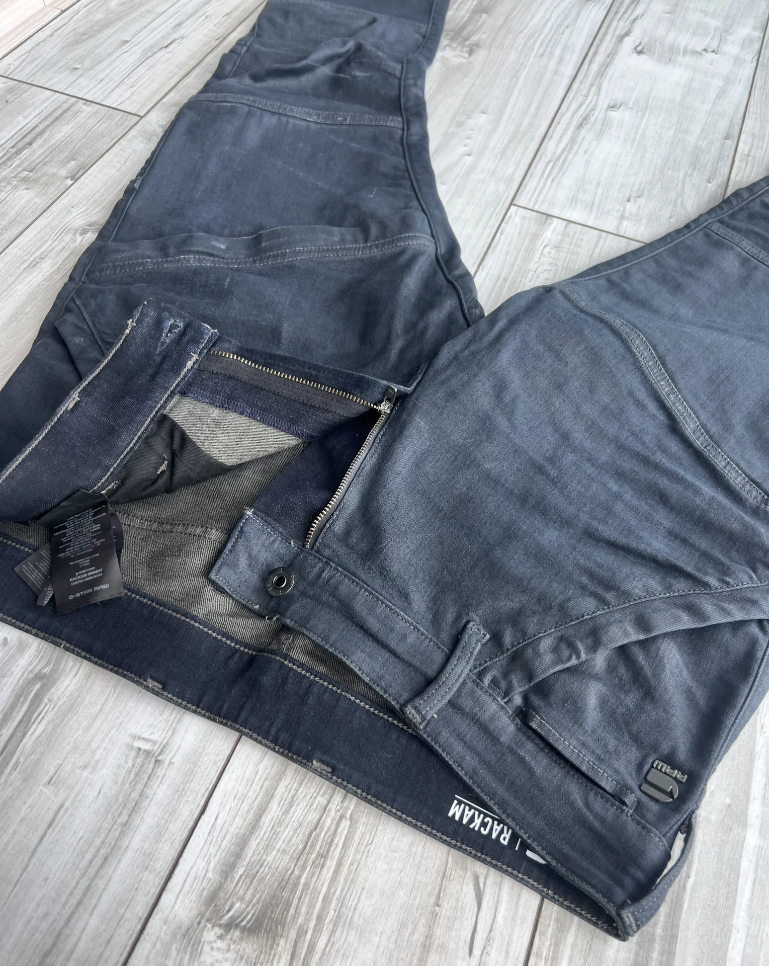 Вощеные джинсы (W32/L32) G-Star Raw Rackam Skinny - миниатюра 8