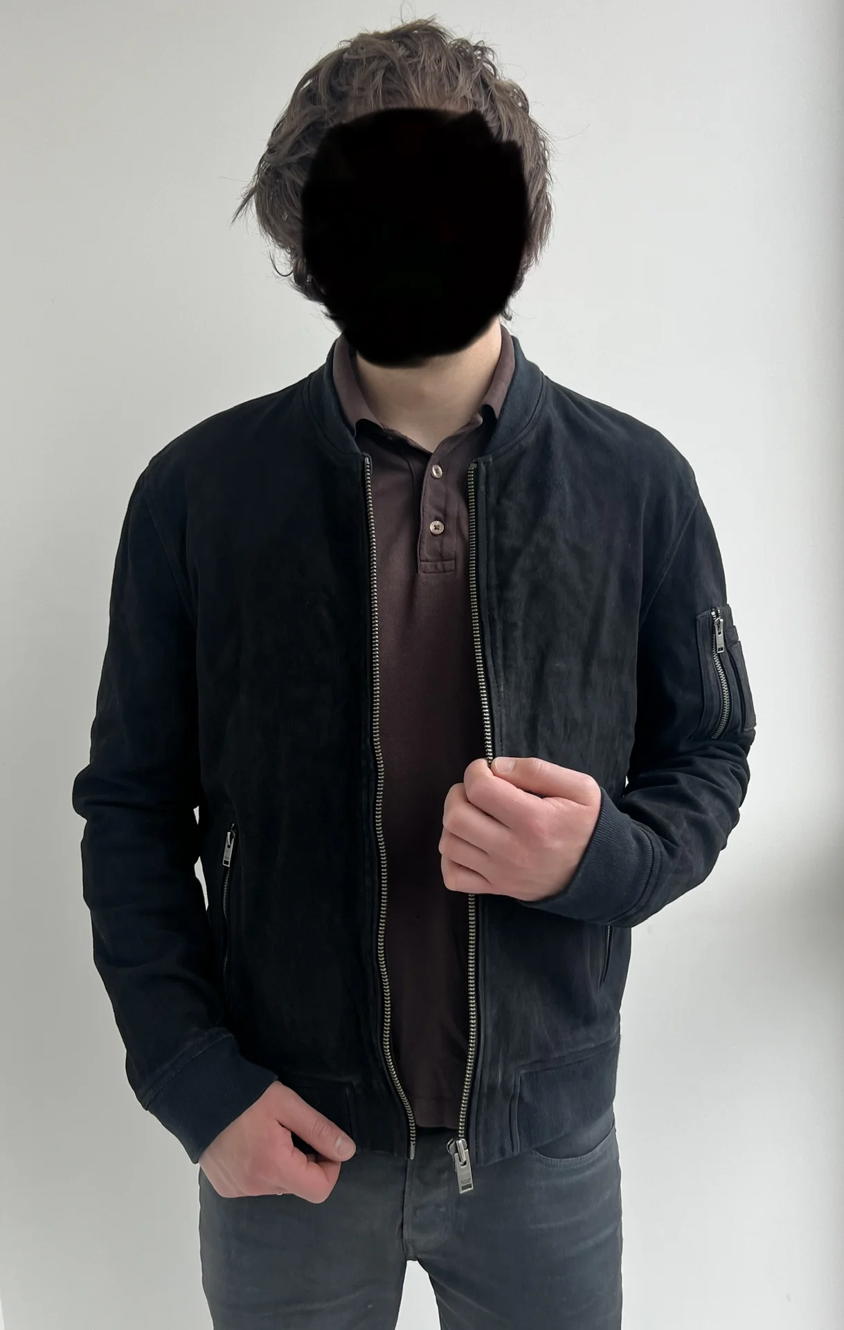 Кожаная куртка (50/L) Selected Homme - изображение 1