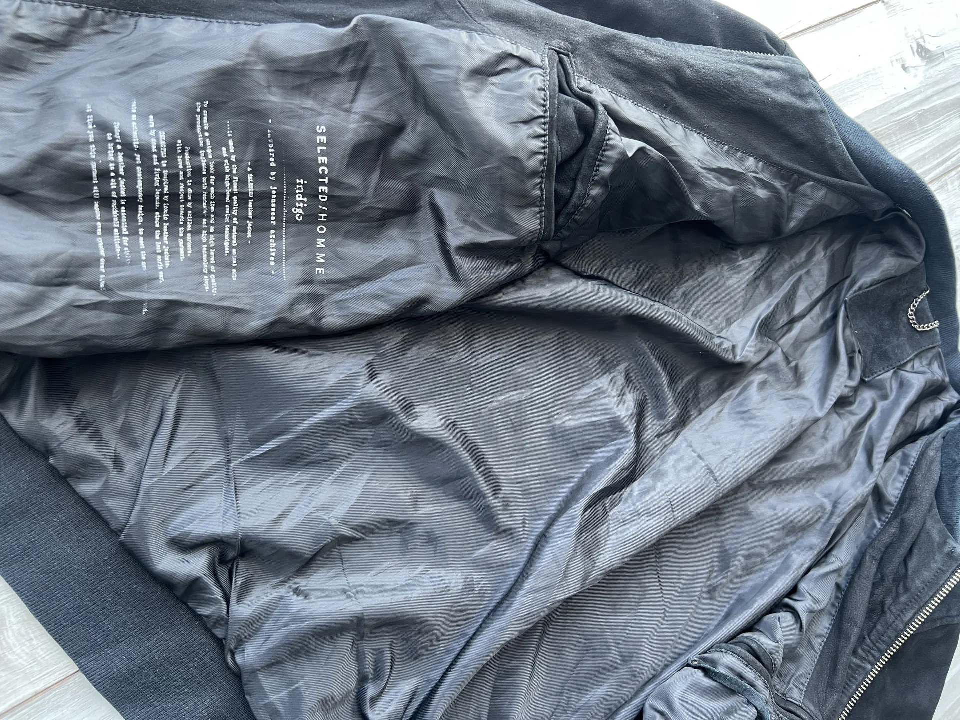 Кожаная куртка (50/L) Selected Homme - миниатюра 9