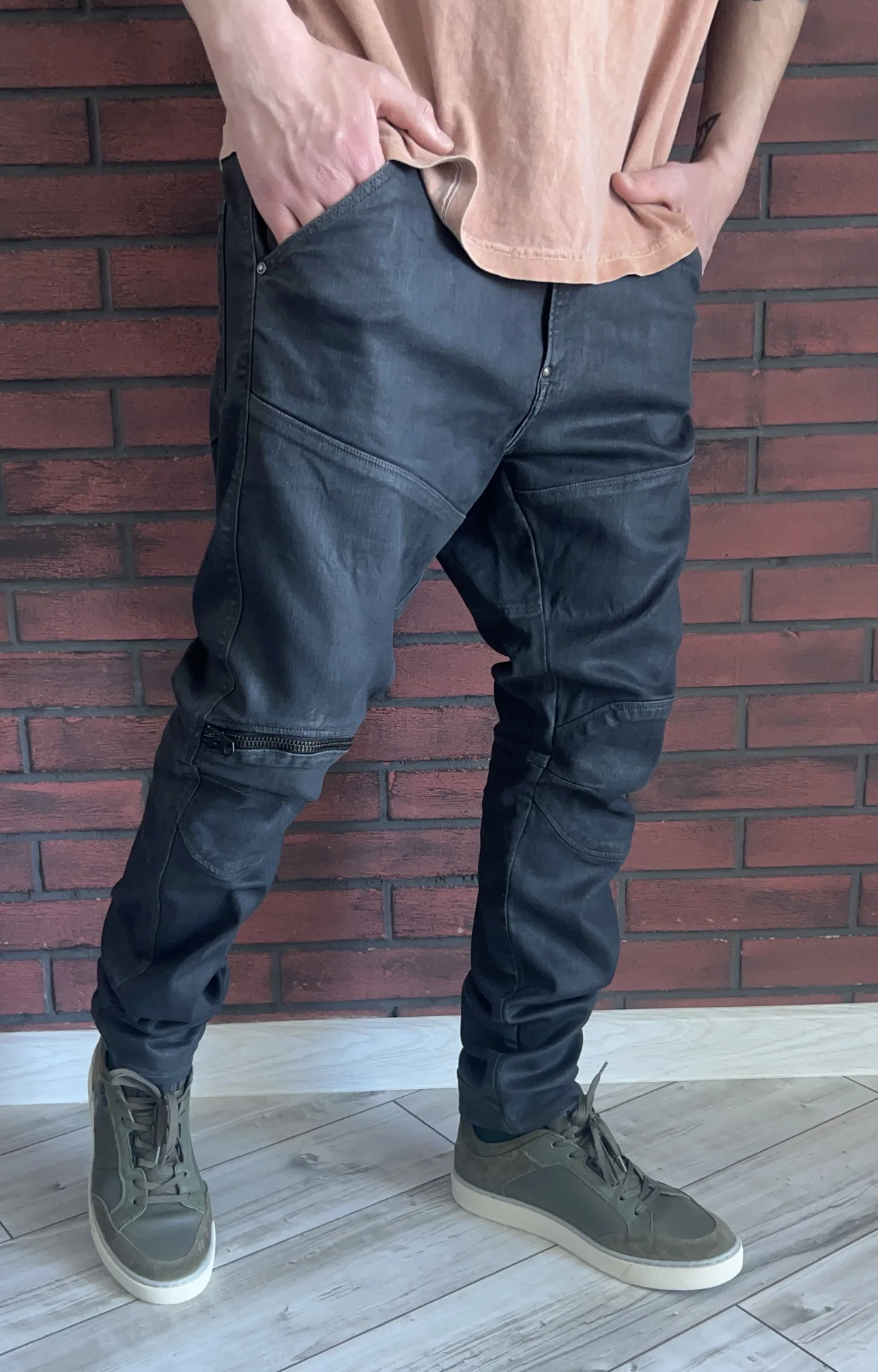 Джинсы (W34/L32 G-Star Raw 5620 3D Zip Knee Skinny - миниатюра 3
