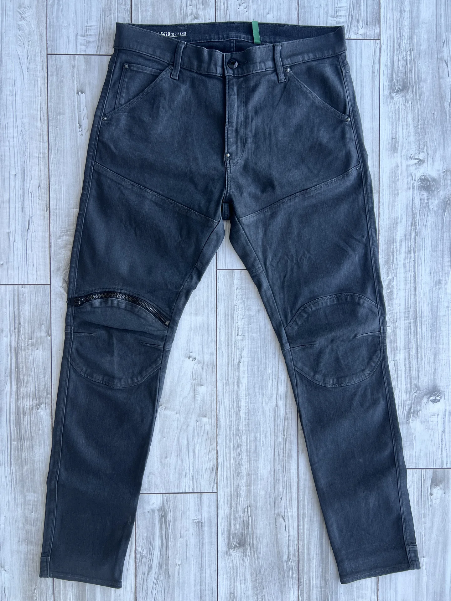 Джинсы (W34/L32 G-Star Raw 5620 3D Zip Knee Skinny - миниатюра 7