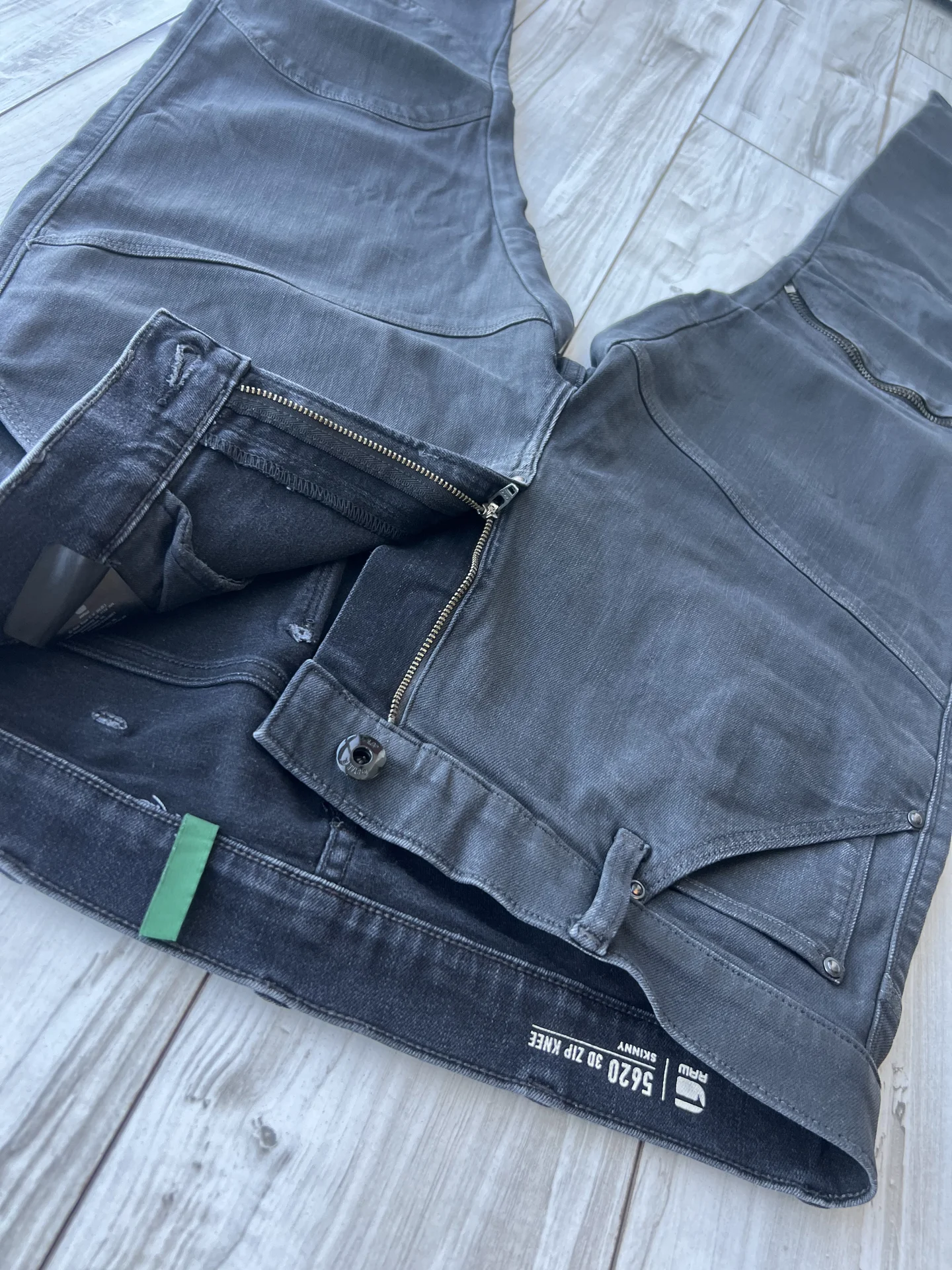 Джинсы (W34/L32 G-Star Raw 5620 3D Zip Knee Skinny - миниатюра 8