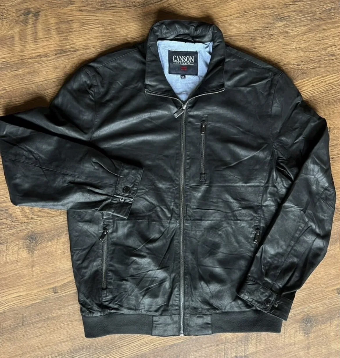 Кожаная куртка (54/XL) Canson of Denmark - миниатюра 5
