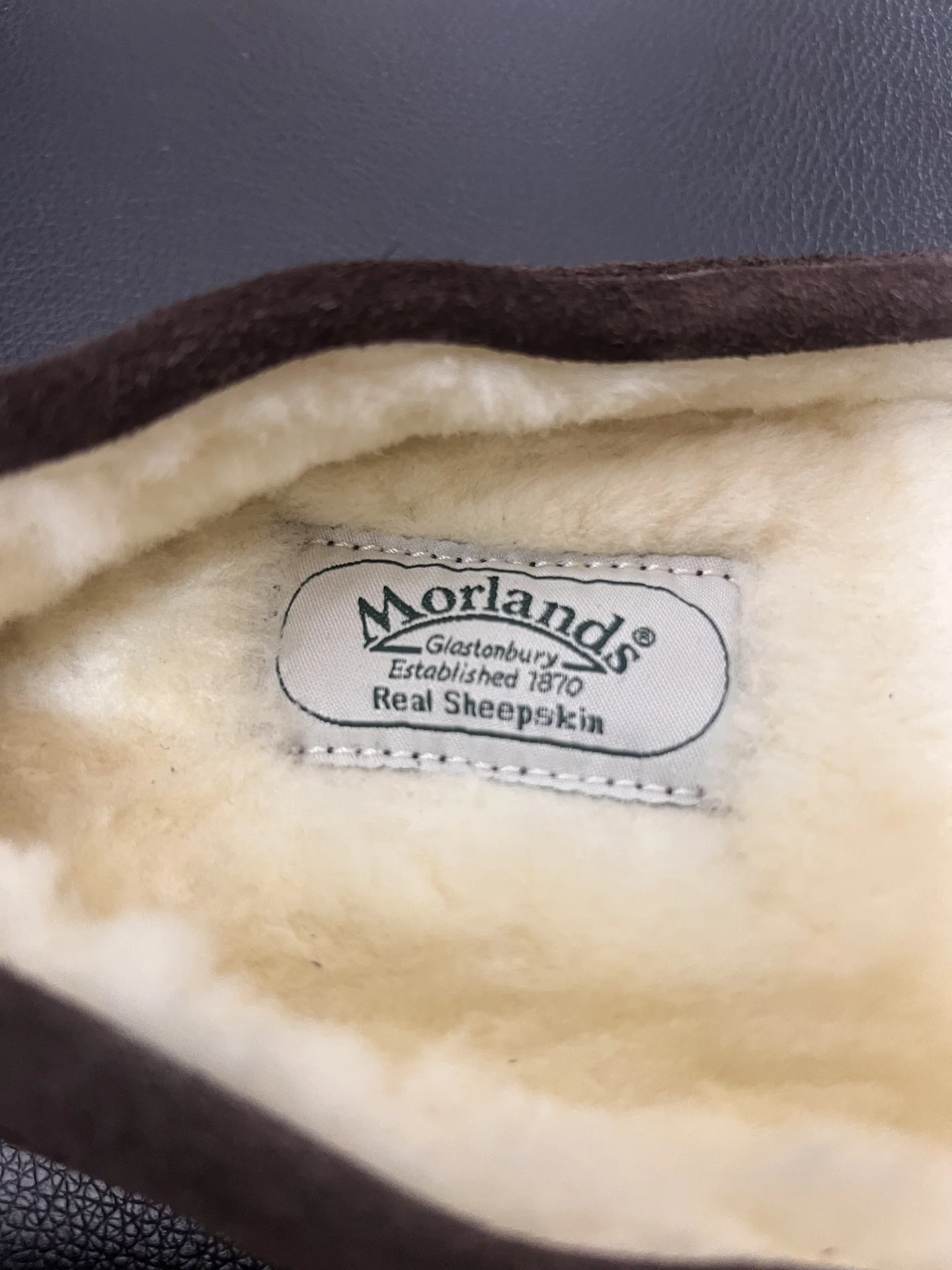Домашние тапочки 42 Morlands из натуральной овчины - миниатюра 11