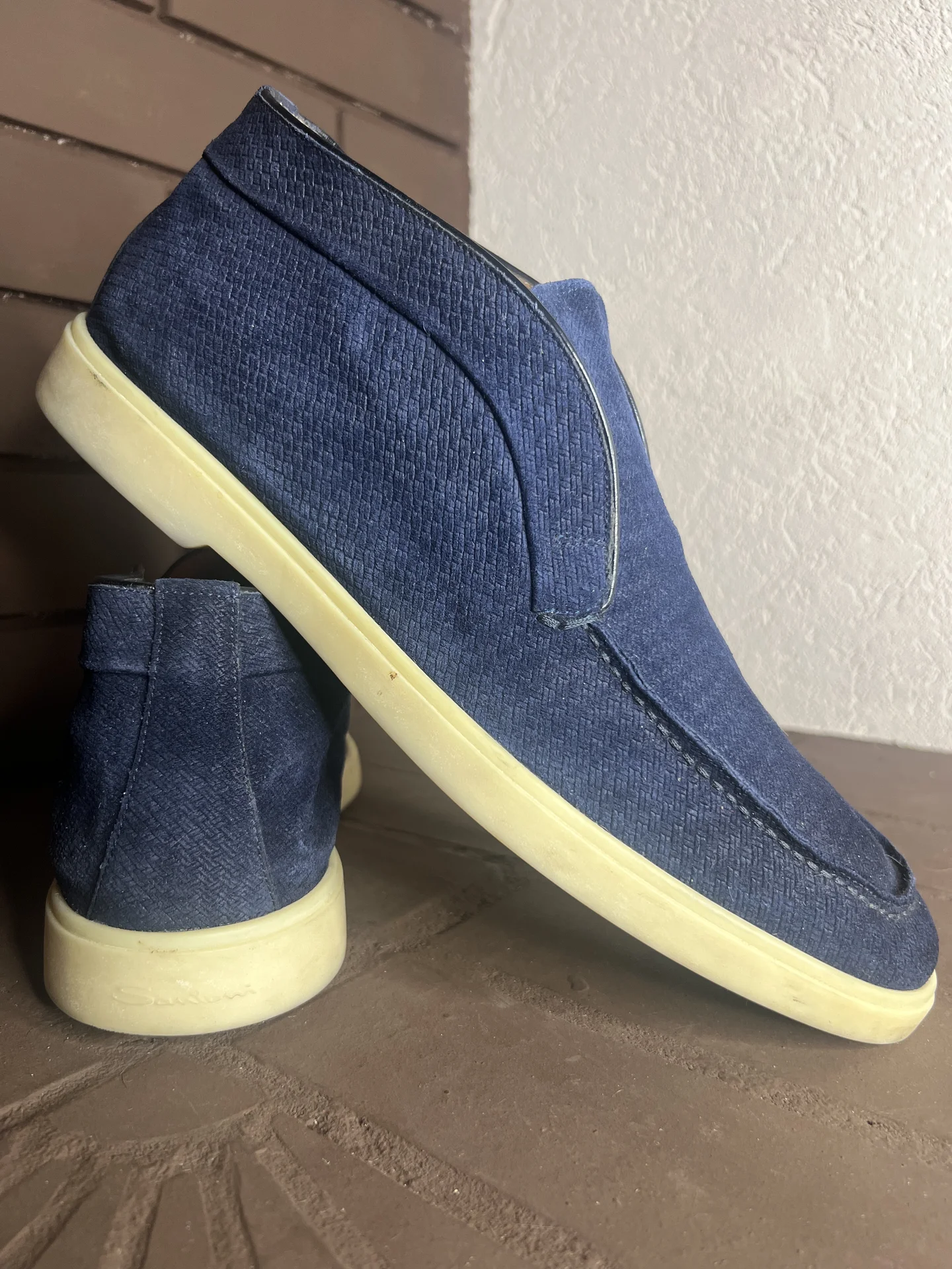 Кожаные ботинки (44) Santoni (Италия) - миниатюра 2