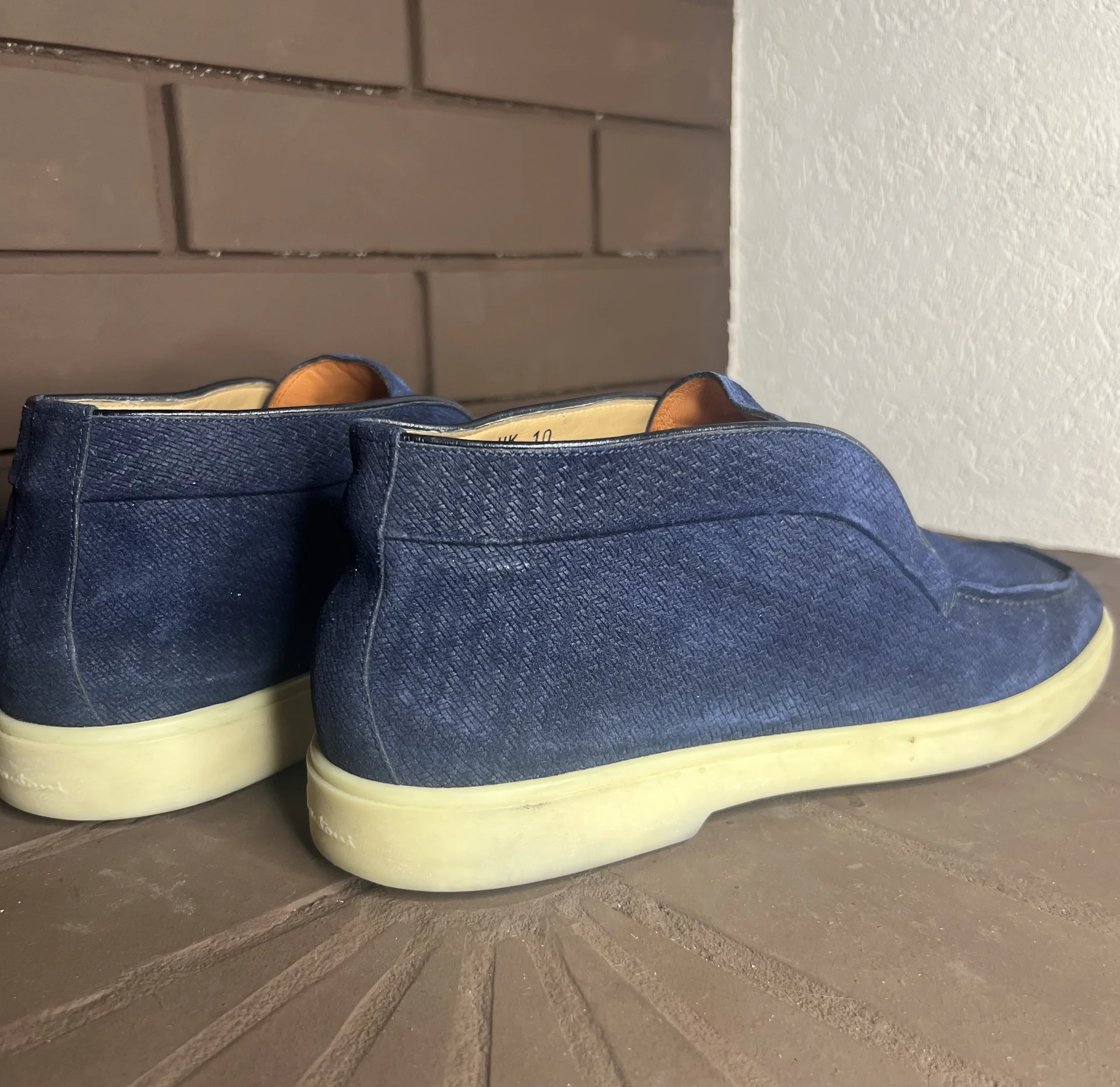 Кожаные ботинки (44) Santoni (Италия) - миниатюра 7