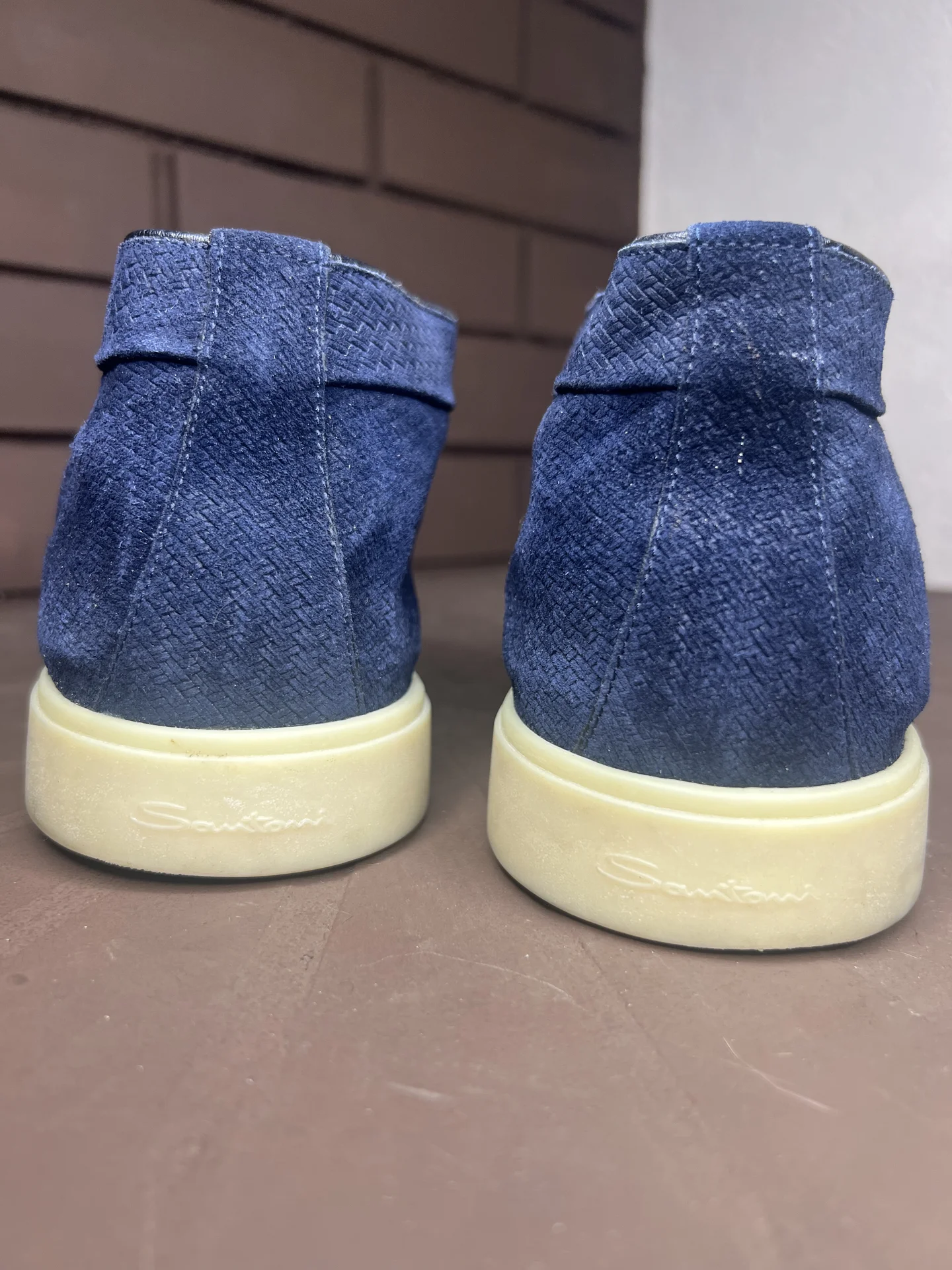 Кожаные ботинки (44) Santoni (Италия) - миниатюра 8
