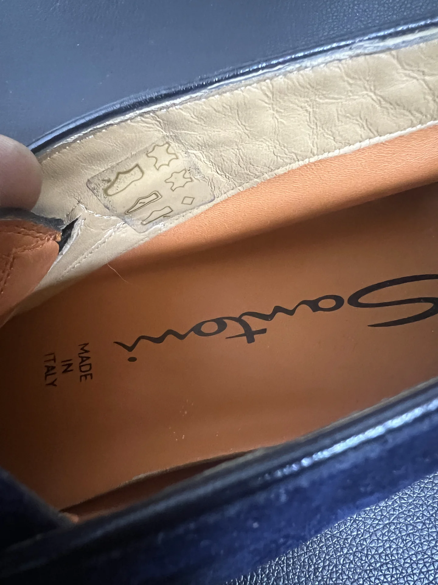 Кожаные ботинки (44) Santoni (Италия) - миниатюра 10