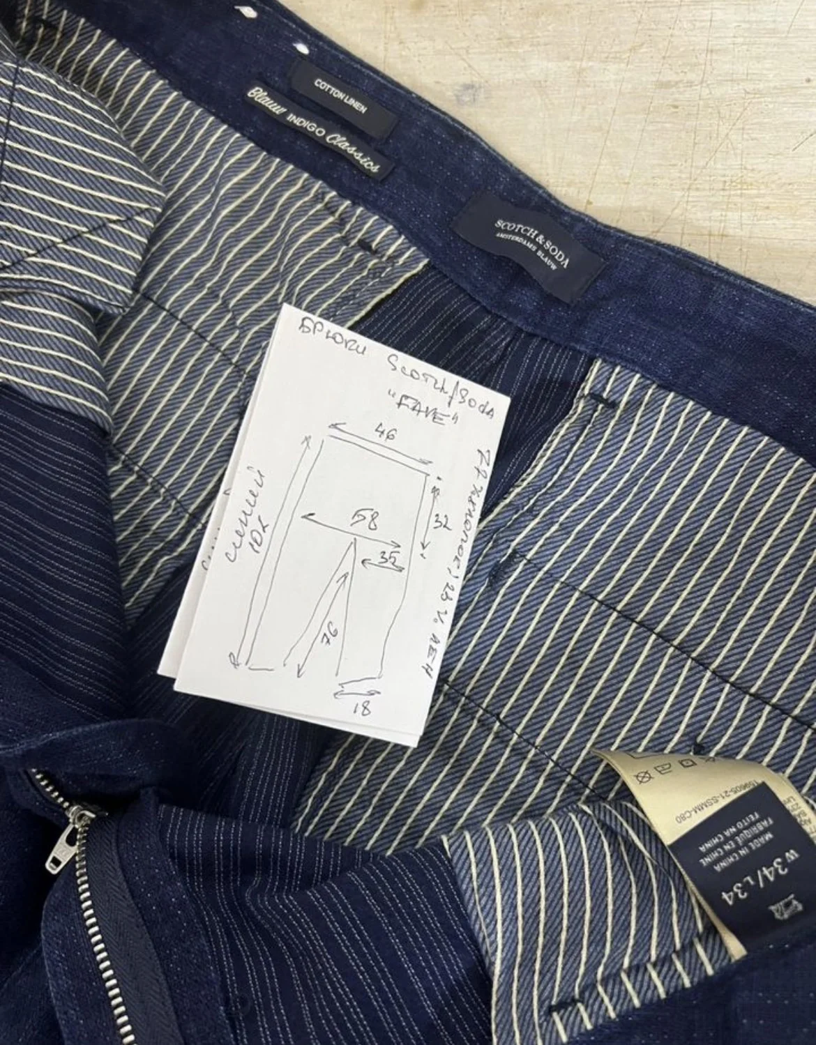 Льняные брюки (W34/L32) Scotch&Soda "Fave" - миниатюра 10