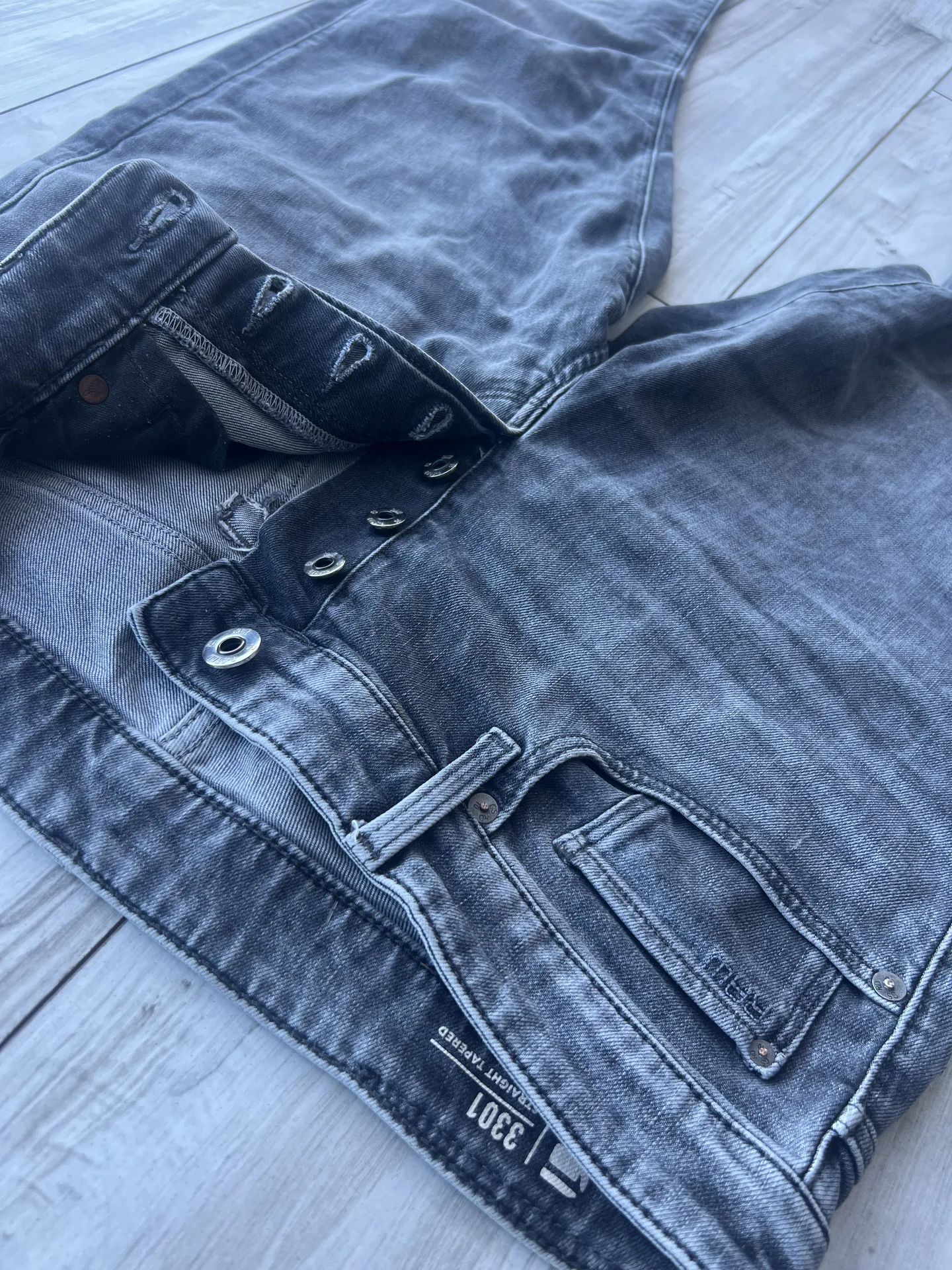 Джинсы (W33/L34) G-Star Raw 3301 Straight Tapered - миниатюра 8