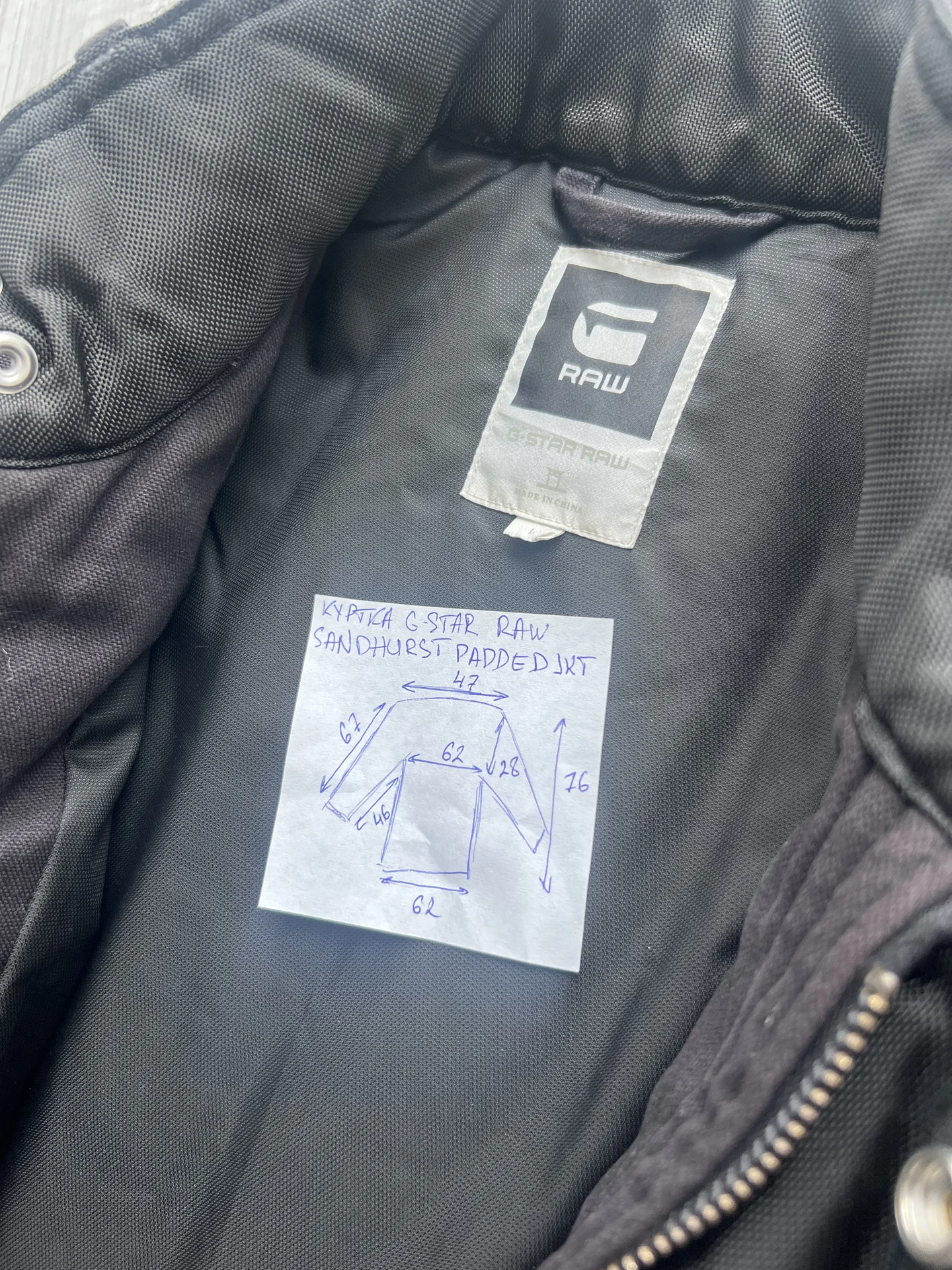 Куртка (50/L) G-Star Raw Sandhurst Padded Jkt - миниатюра 10