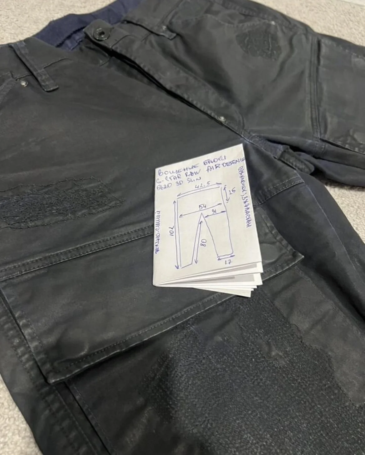 Cargo W32/L32 G-Star Raw Air Defence 5620 3D Slim - миниатюра 10