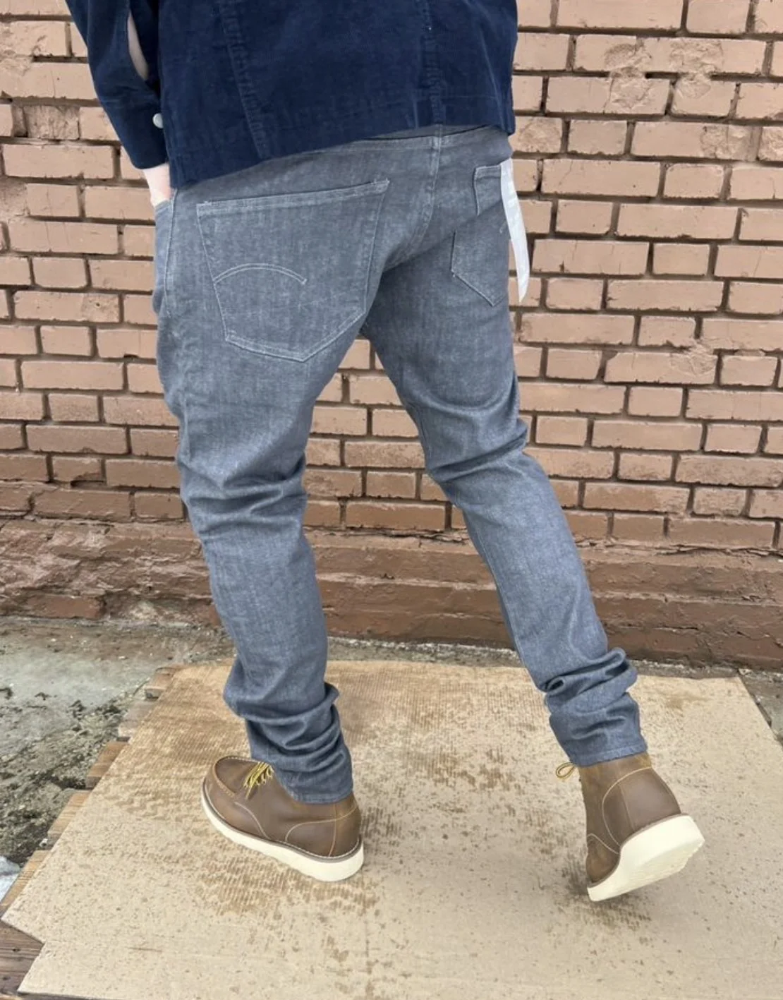 Джинсы G-Star Raw 3301 Deconstructed Super Slim - миниатюра 4