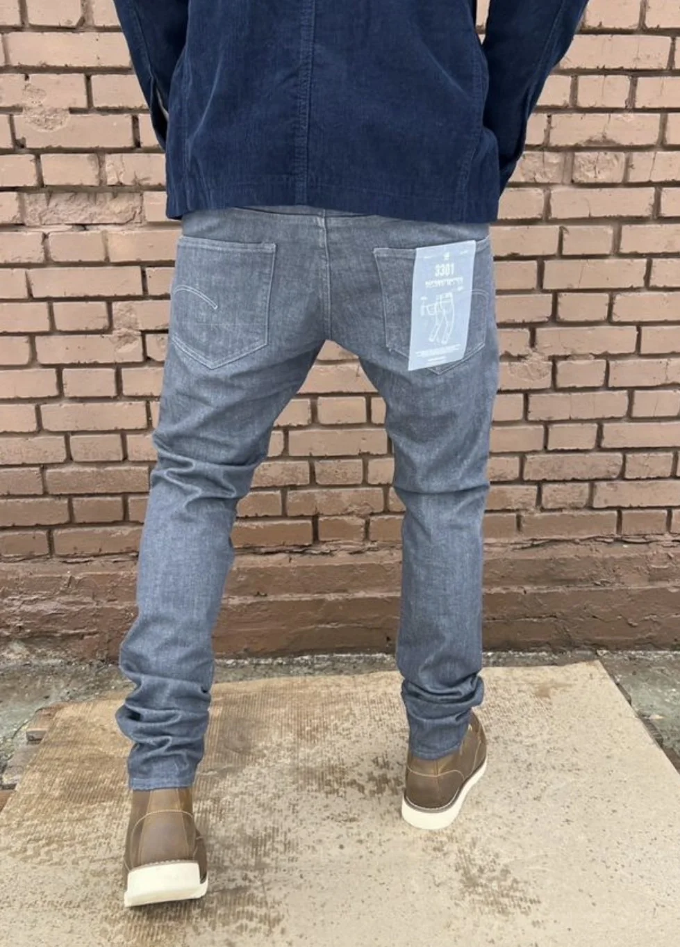 Джинсы G-Star Raw 3301 Deconstructed Super Slim - миниатюра 6