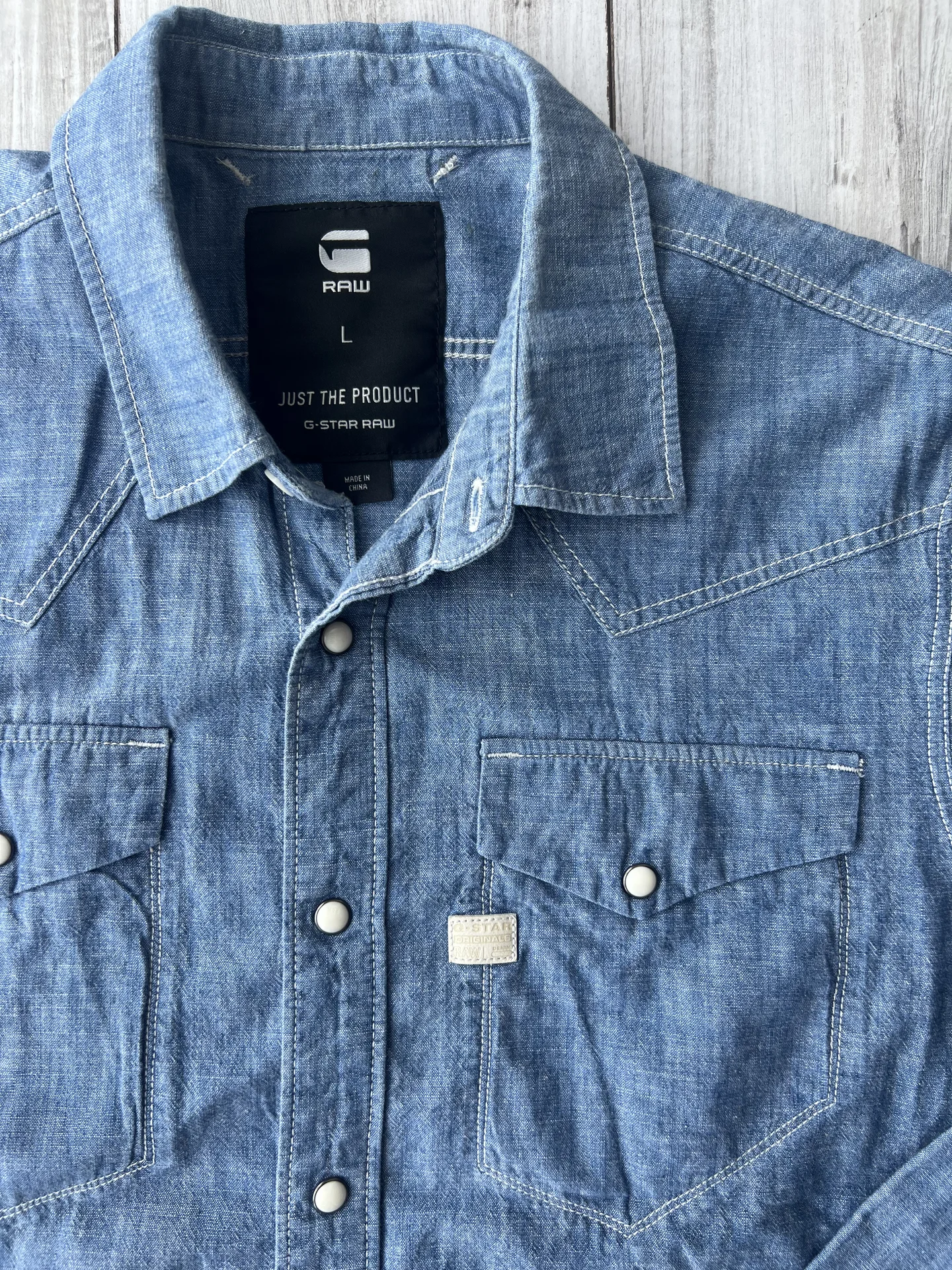 Джинсовая рубашка (50/L) G-Star Raw Tacoma Shirt - миниатюра 2