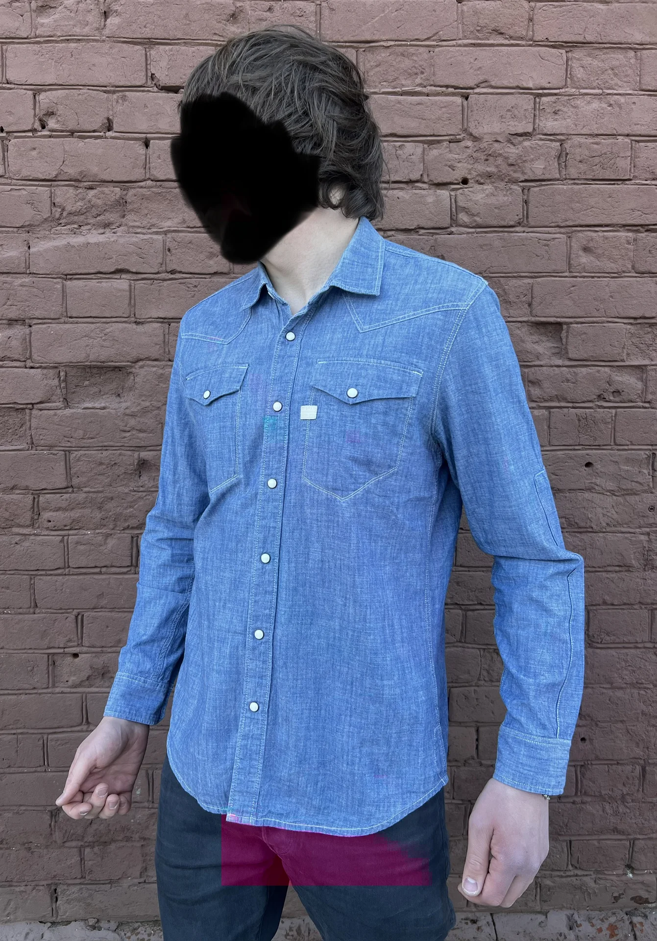 Джинсовая рубашка (50/L) G-Star Raw Tacoma Shirt - миниатюра 5