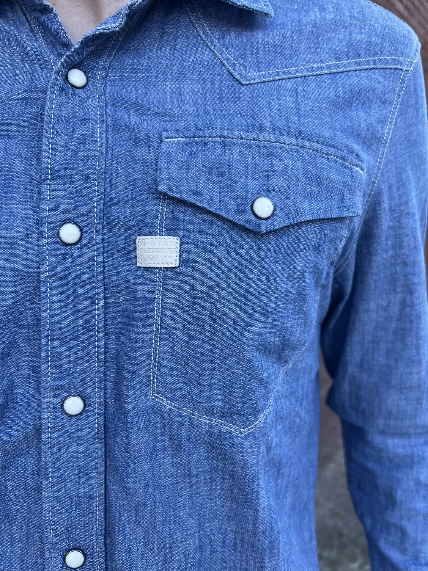 Джинсовая рубашка (50/L) G-Star Raw Tacoma Shirt - миниатюра 10