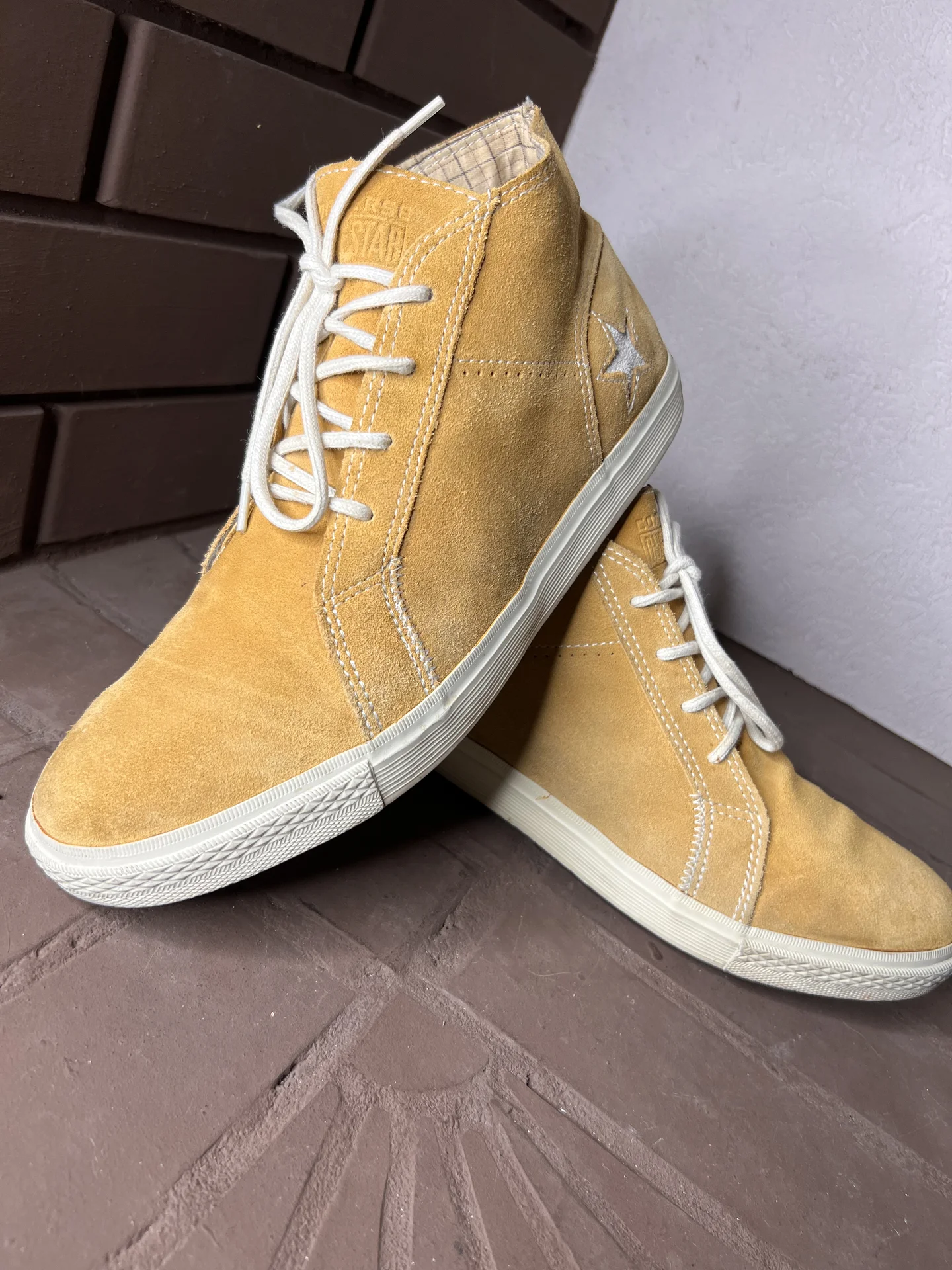 Замшевые кеды (43) Converse One Star Mid - миниатюра 3