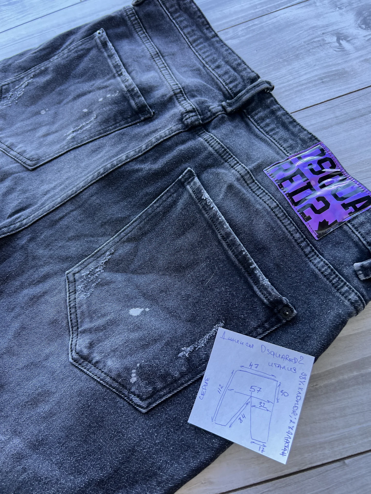Джинсы (W36/L34) Dsquared2 (Италия) - миниатюра 13